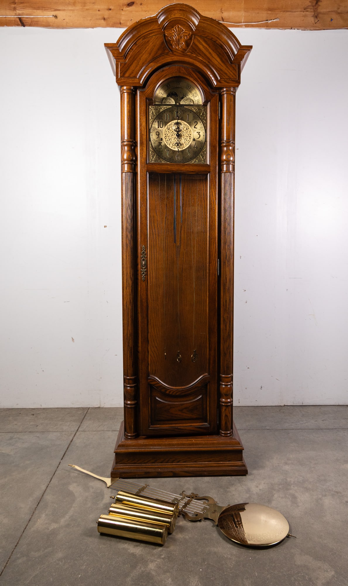 Sligh Vintage Grandfather Clock: Sligh Vintage Grandfather Clock Size 83" x 25" x 14" Literature Brooks Auction – Online Auction Terms & Conditions Contact: (856) 694-2960 | info@brooks.auction READ BEFORE YOU BID: We w
