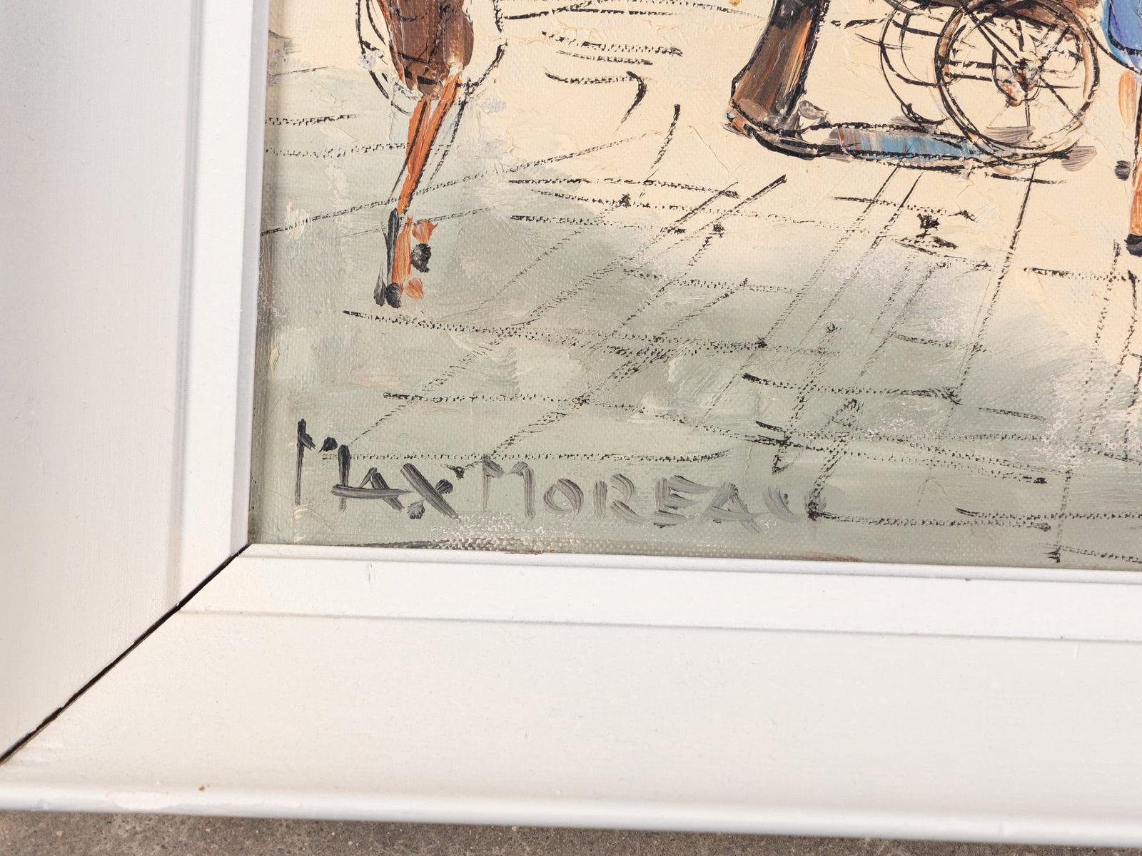 Max Moreau, Framed Original Oil Painting - 2