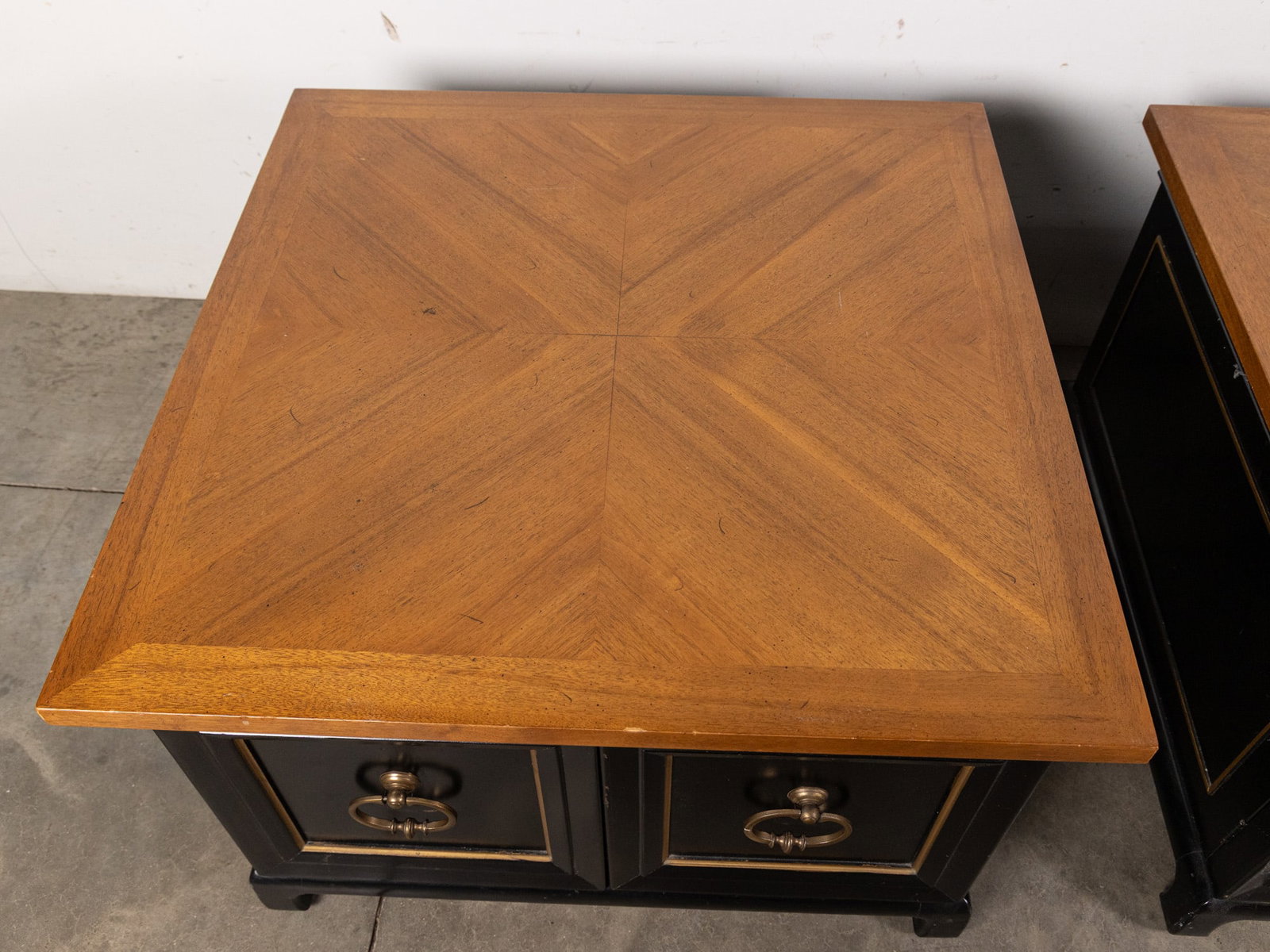 Pair of Dorothy Draper Inspired Side Tables - 2