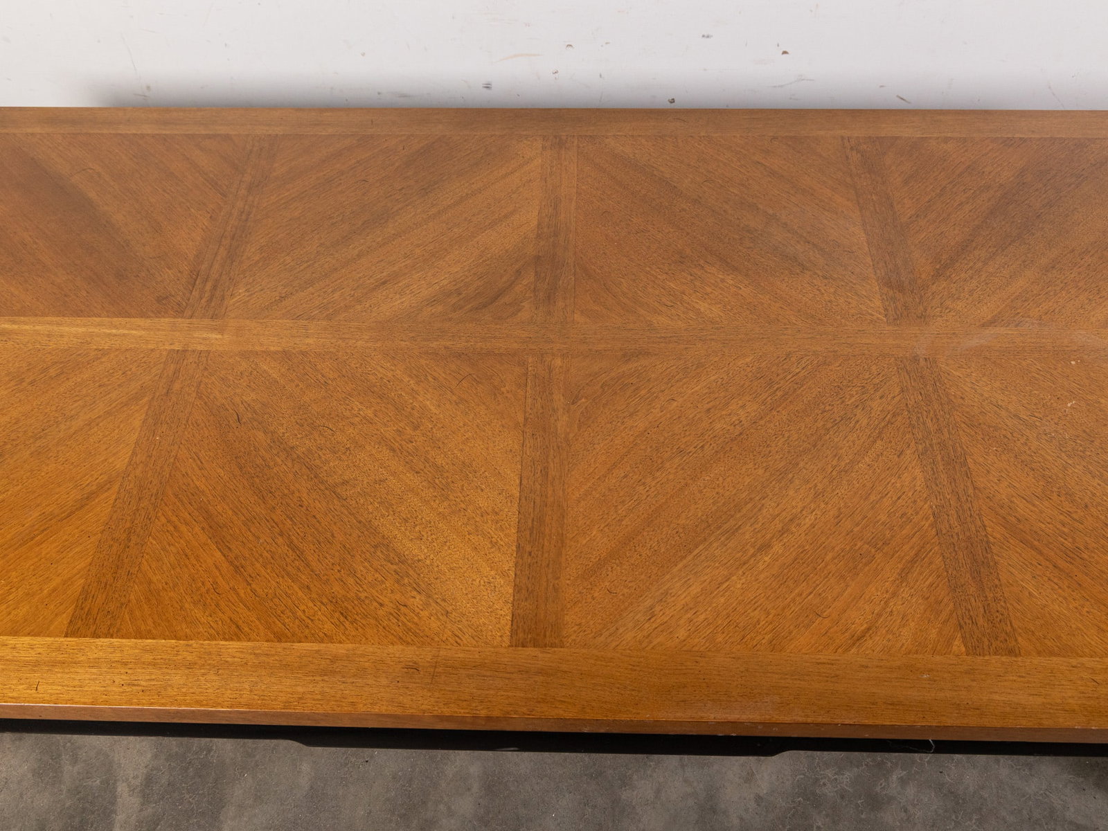 Asian Style Black Lacquer Parquet Top Low Coffee Table - 3