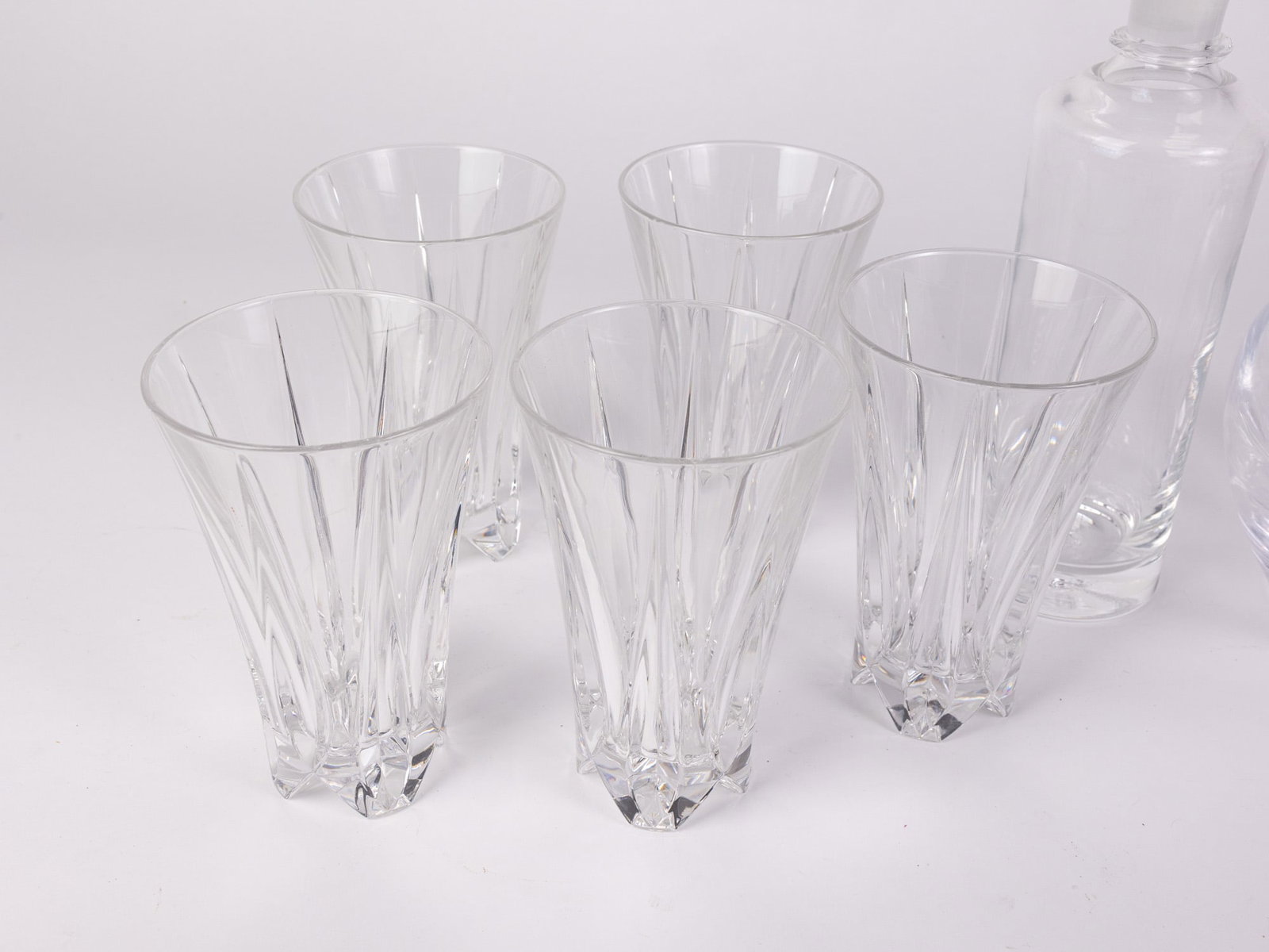 Vintage Crystal Articles featuring Simon Pearce Decanter and Vase - 4