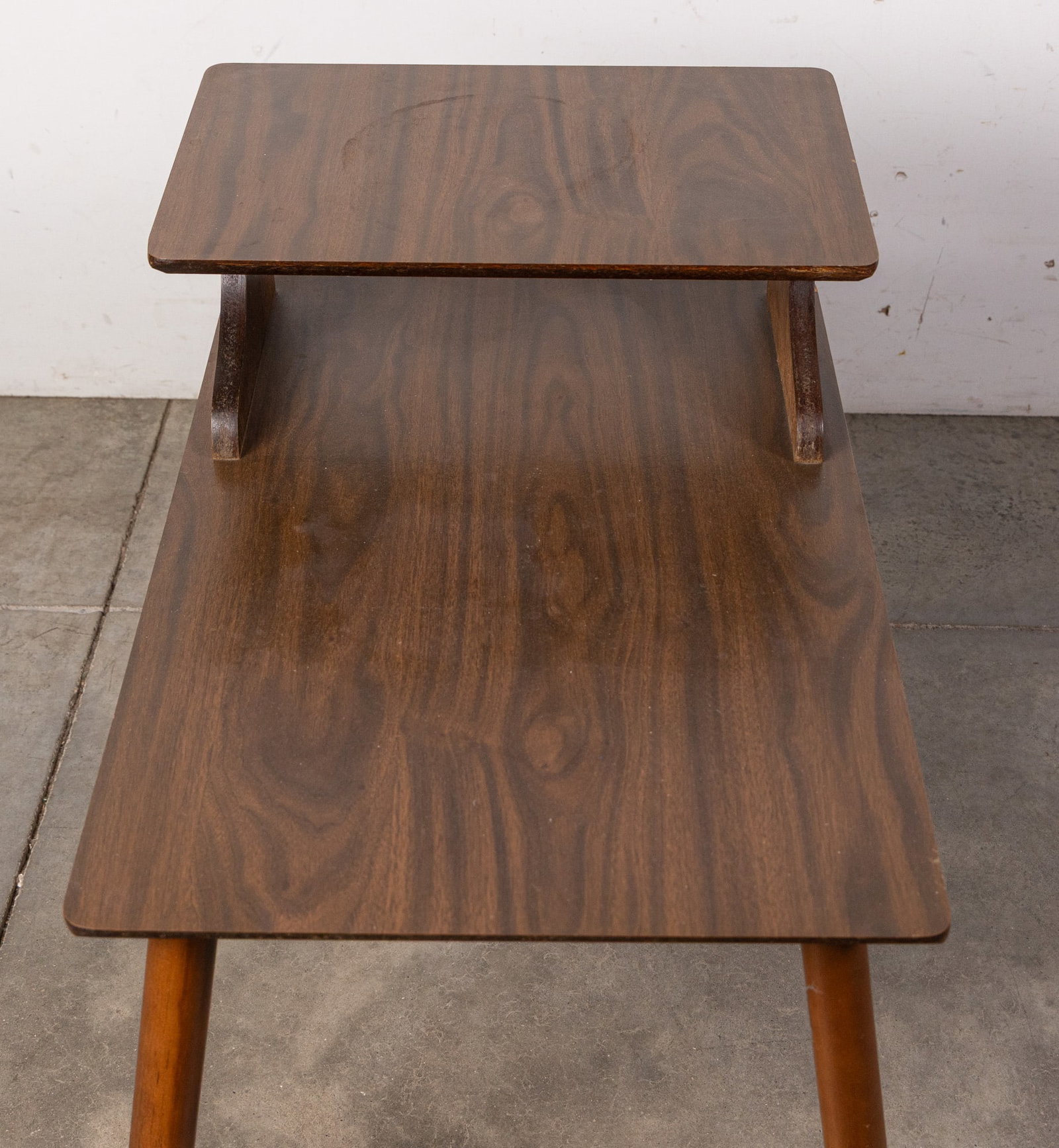Vintage Mid Century Modern Step Table - 2