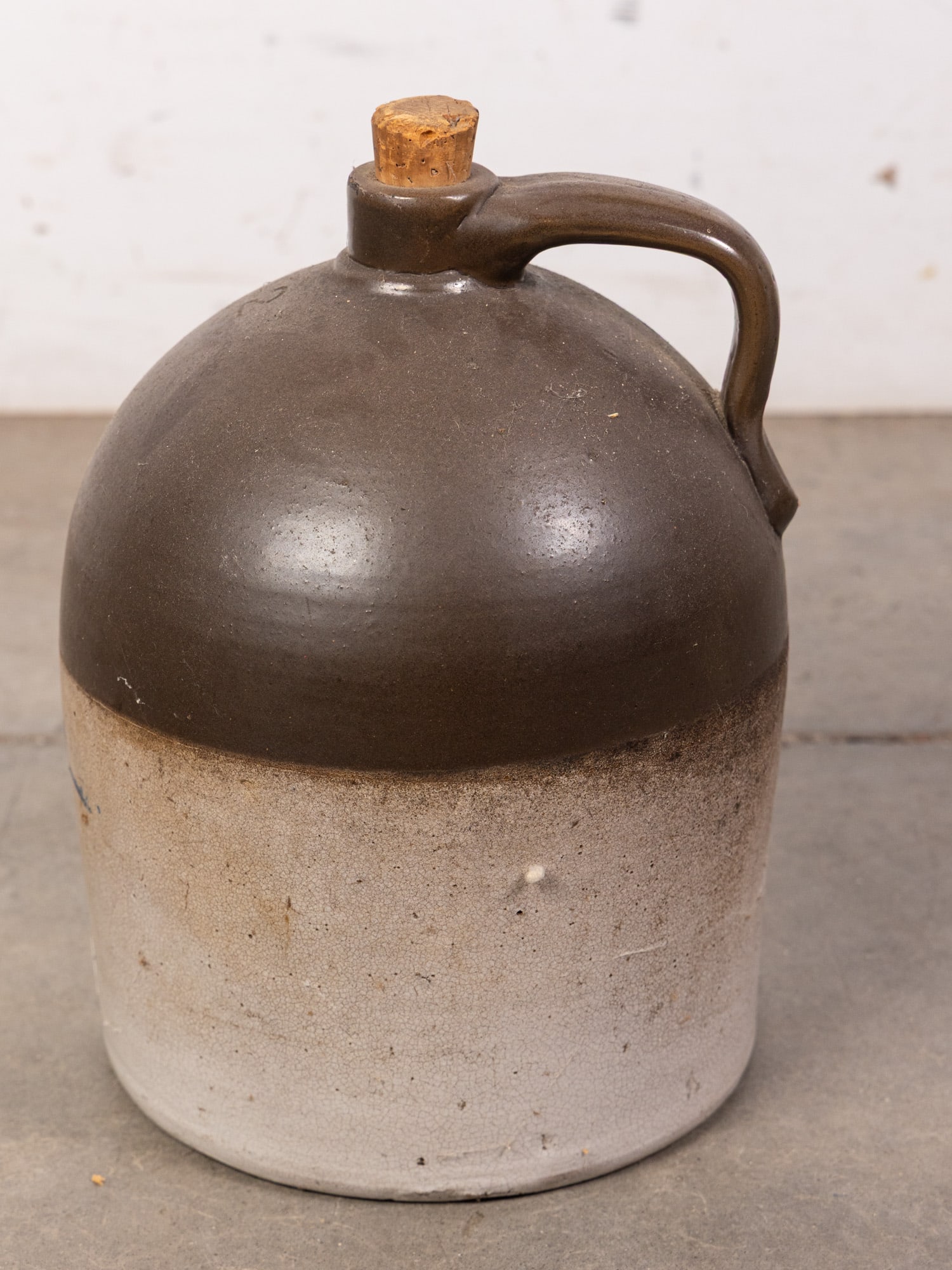 Two Gallon Brown and White Stoneware Jug - 4