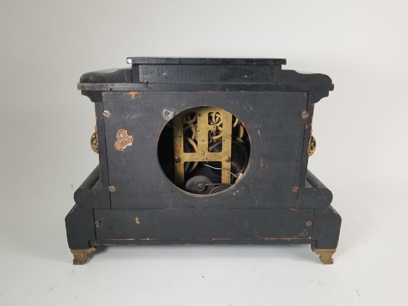 Antique Clawfoot Mantel Clock - 3