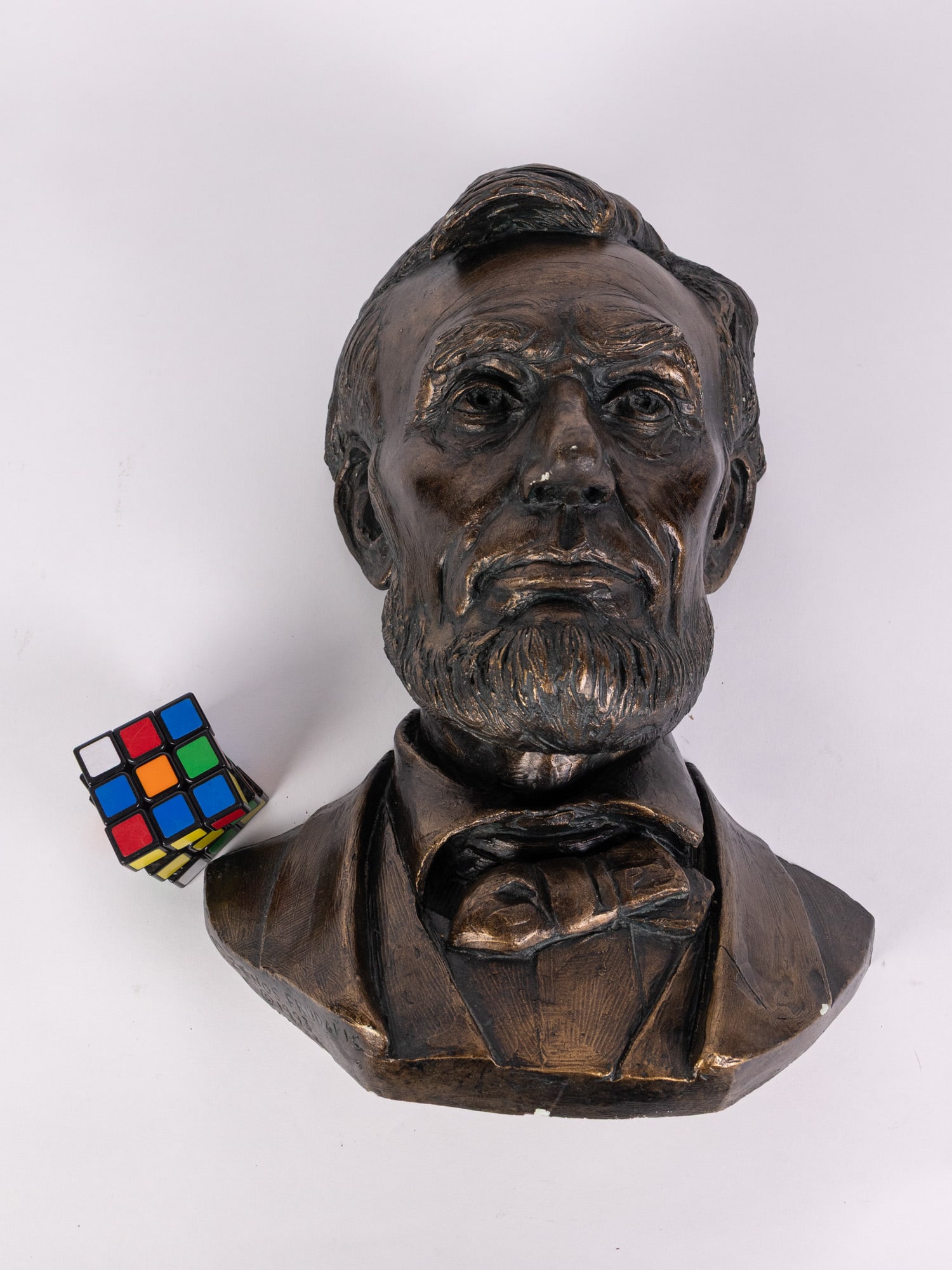 Zenos Frudakis Bust of Lincoln Wall Mounted Sculpture - 2