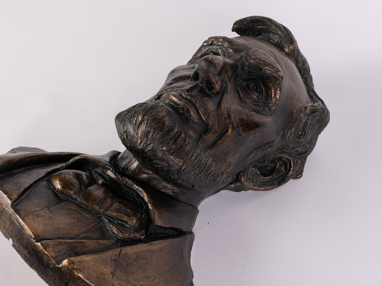 Zenos Frudakis Bust of Lincoln Wall Mounted Sculpture - 4