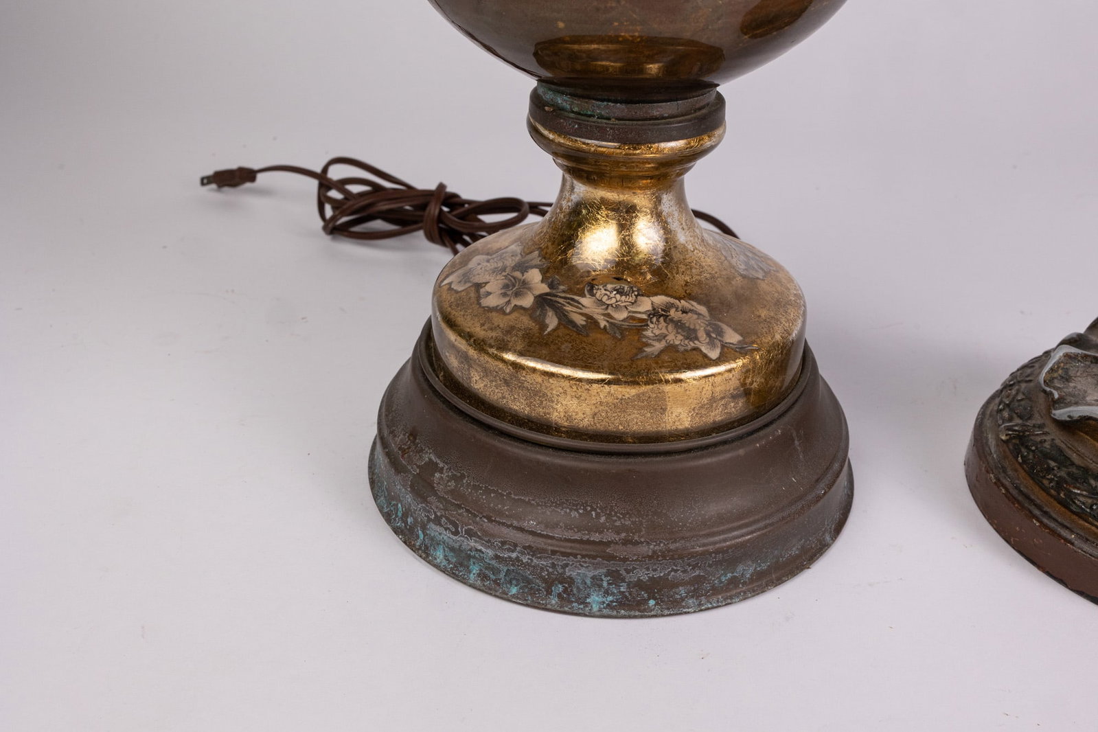 Two Vintage Art Nouveau Style Lamps - 4