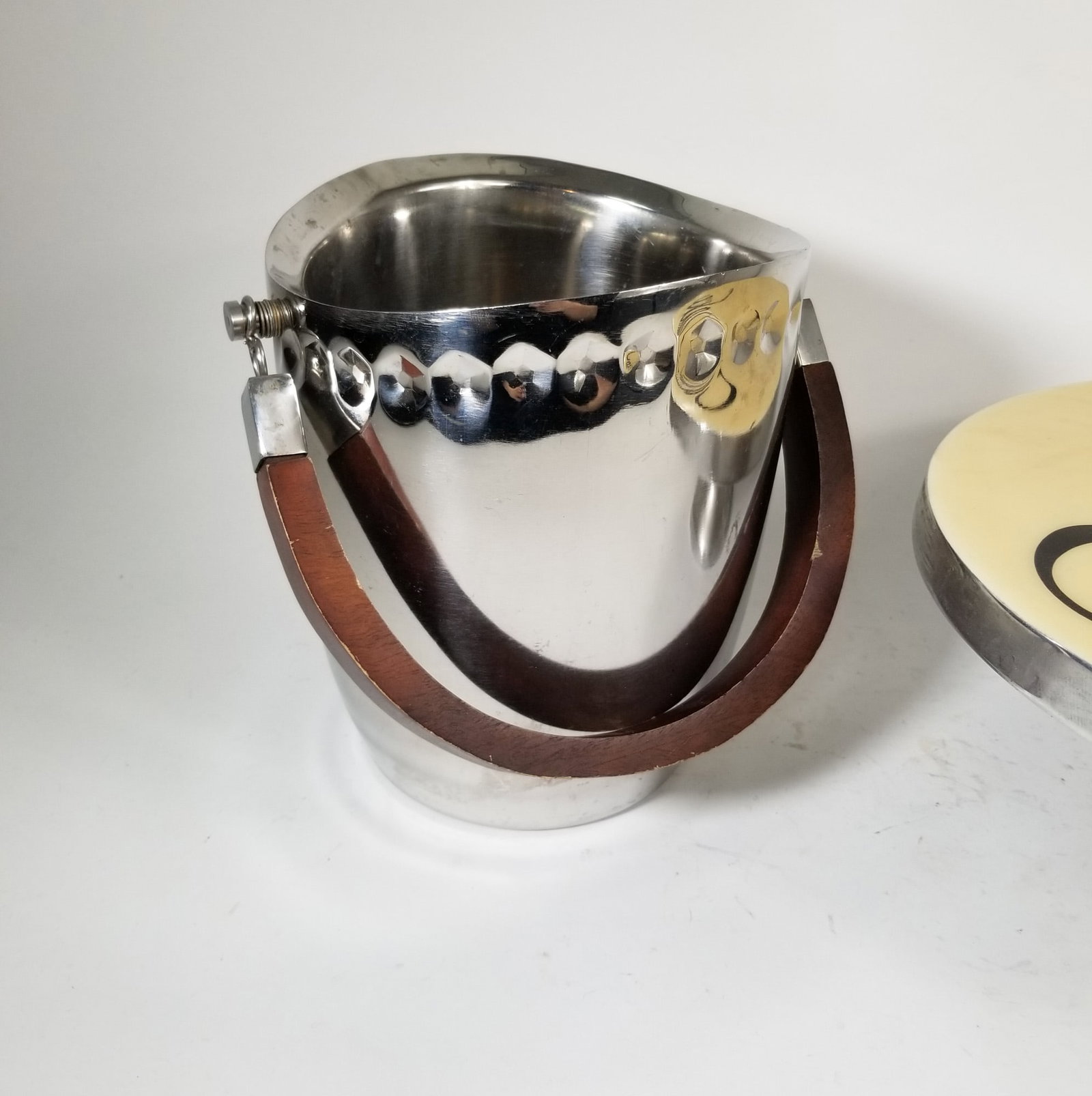 MCM Ice Bucket and Vintage Cake Stand - 2