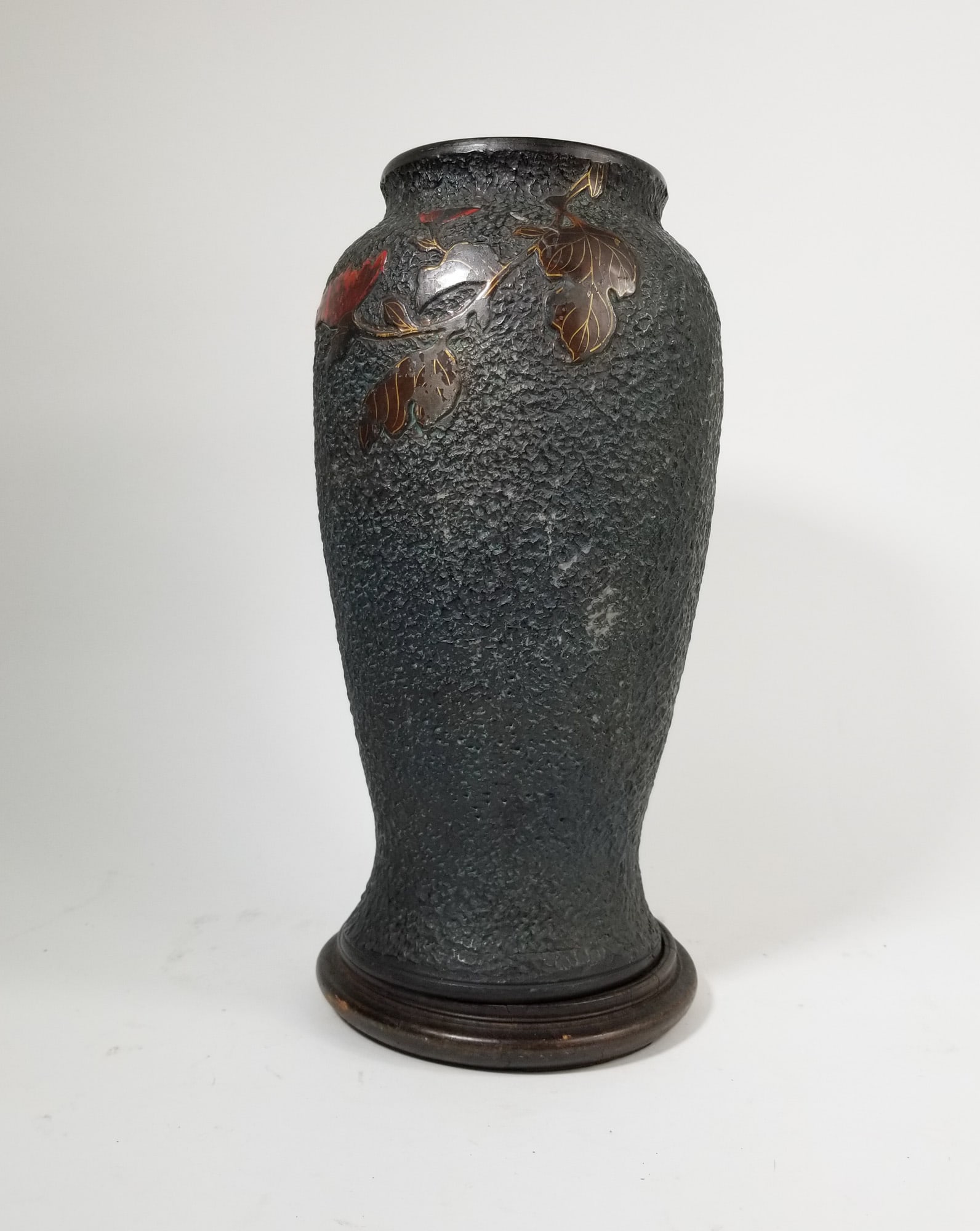 Vintage Floral Asian Vase - 2