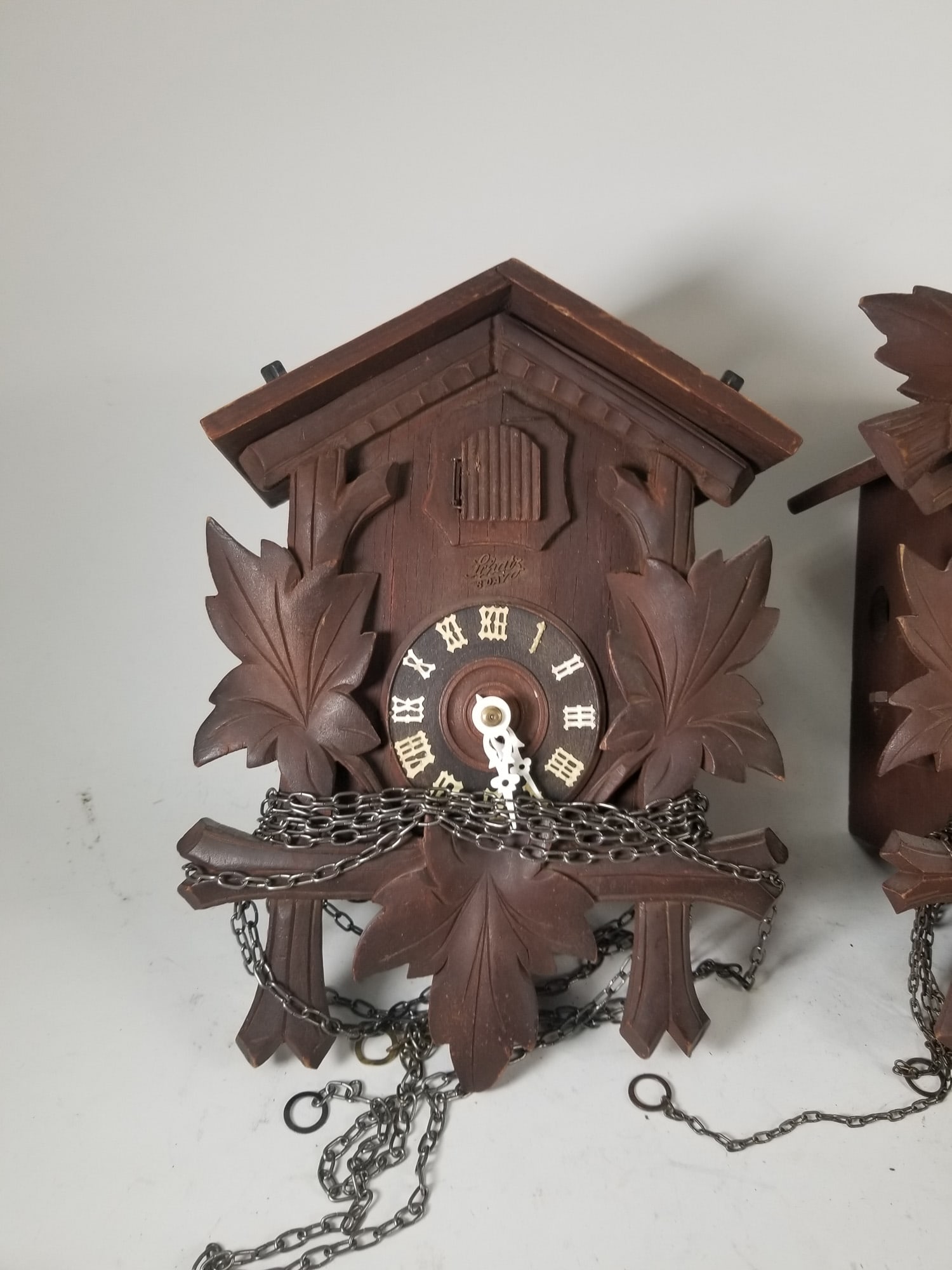 Three Vintage Small Cuckoo Clocks - 3