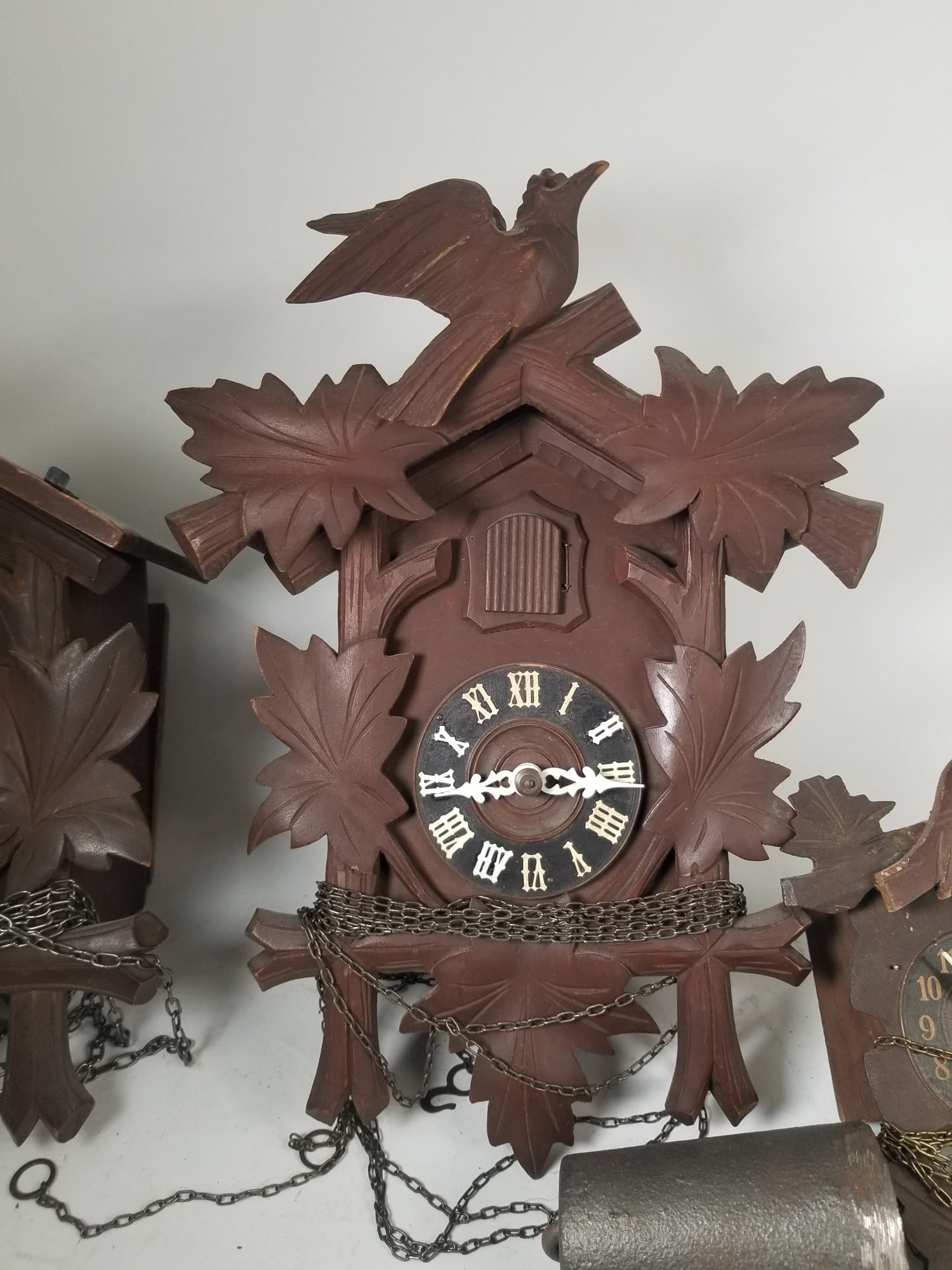 Three Vintage Small Cuckoo Clocks - 4