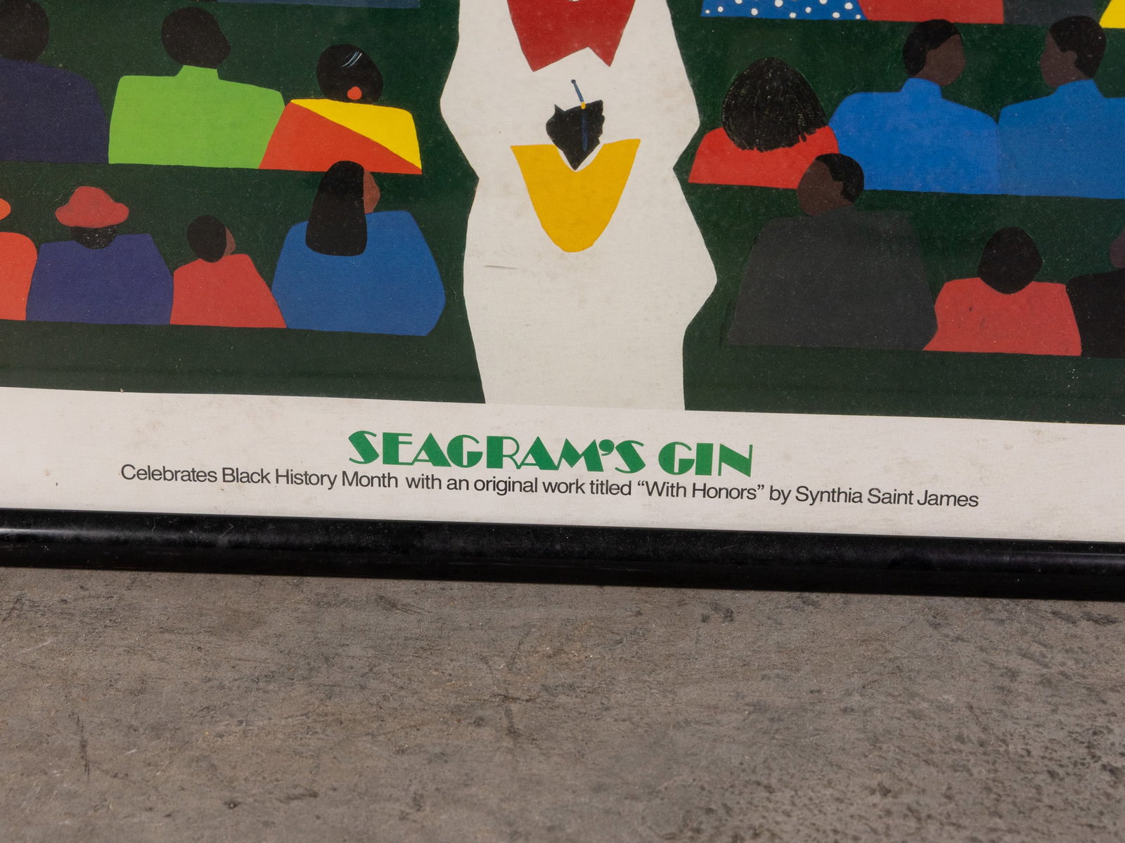 Synthia Saint James for Seagram's Gin "With Honors" Framed Poster - 2
