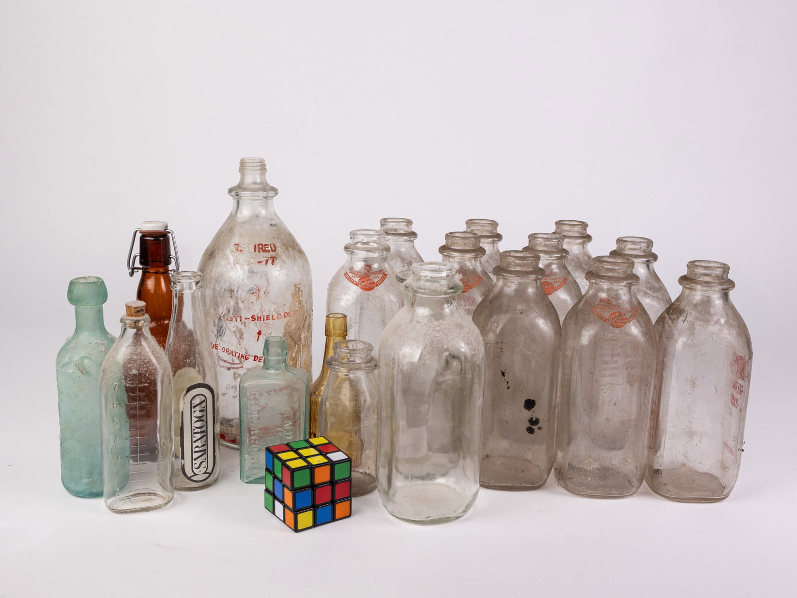 Assorted Vintage Glass Bottles - 2