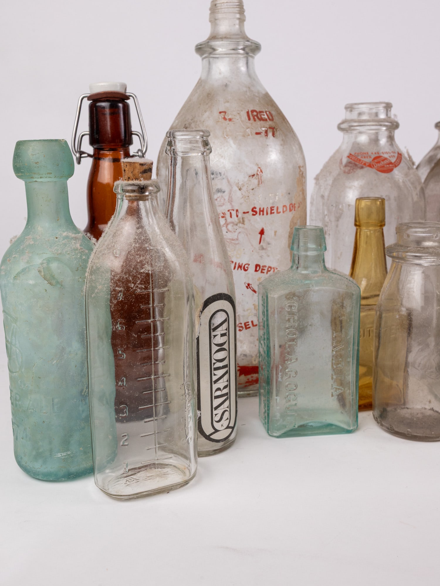 Assorted Vintage Glass Bottles - 3