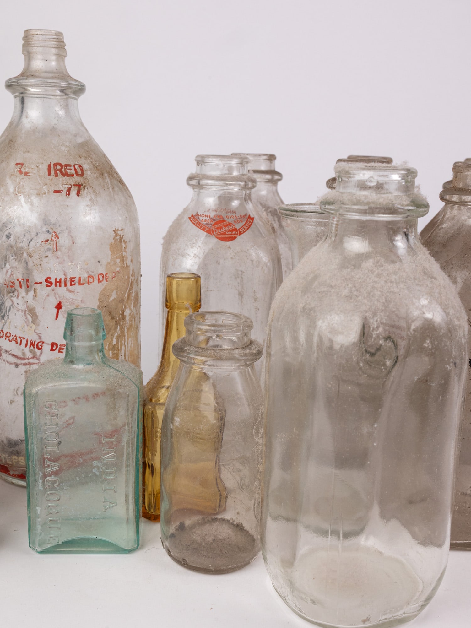 Assorted Vintage Glass Bottles - 4