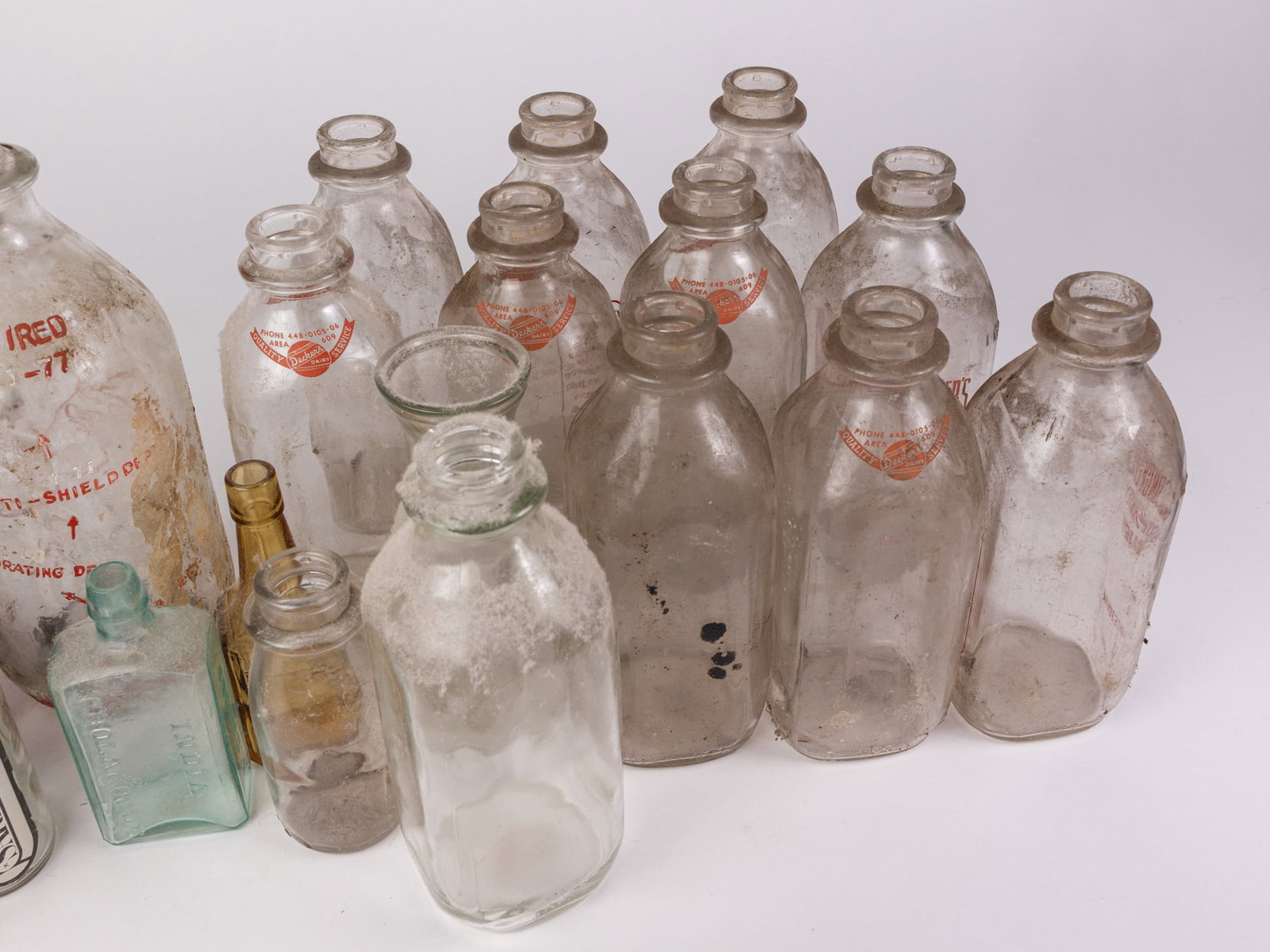 Assorted Vintage Glass Bottles - 5