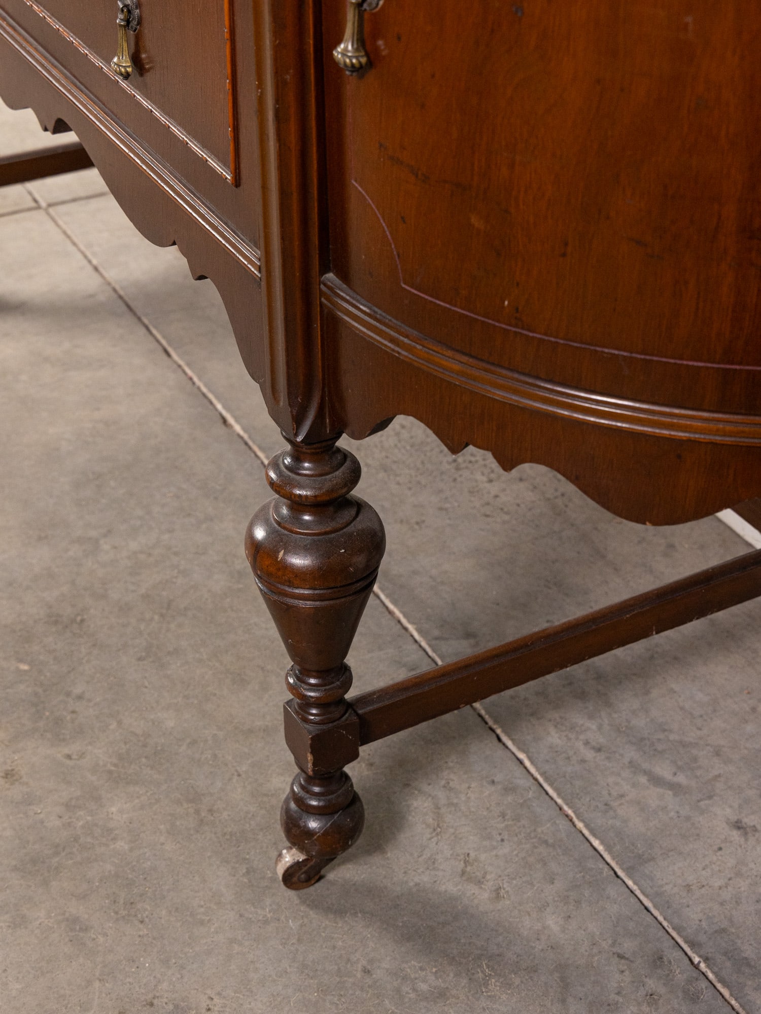 Vintage Jacobean Style Sideboard - 7