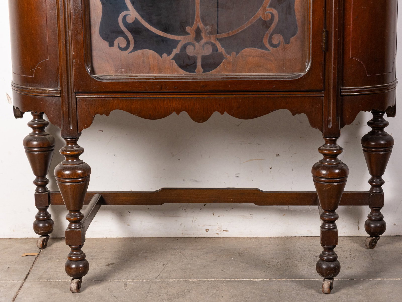 Vintage Jacobean Style Curio/China Cabinet - 2
