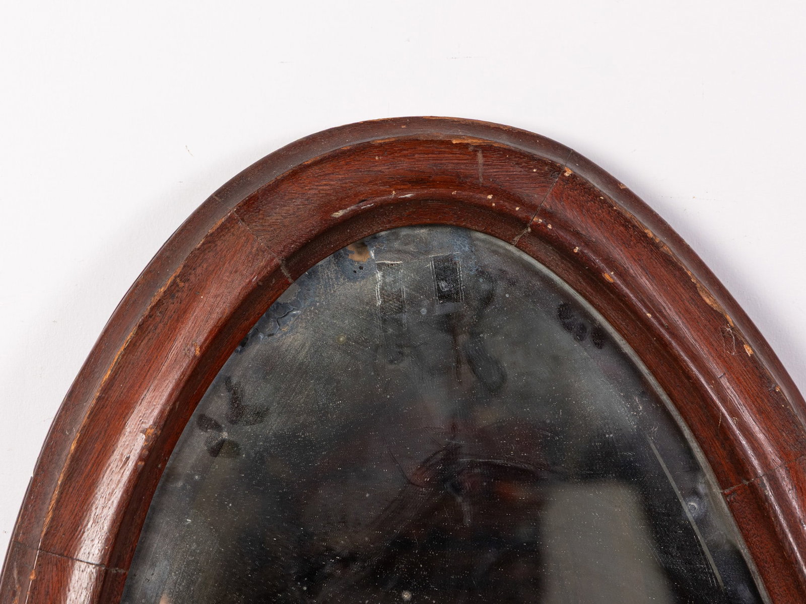 Antique Oval Wall Mirror - 2