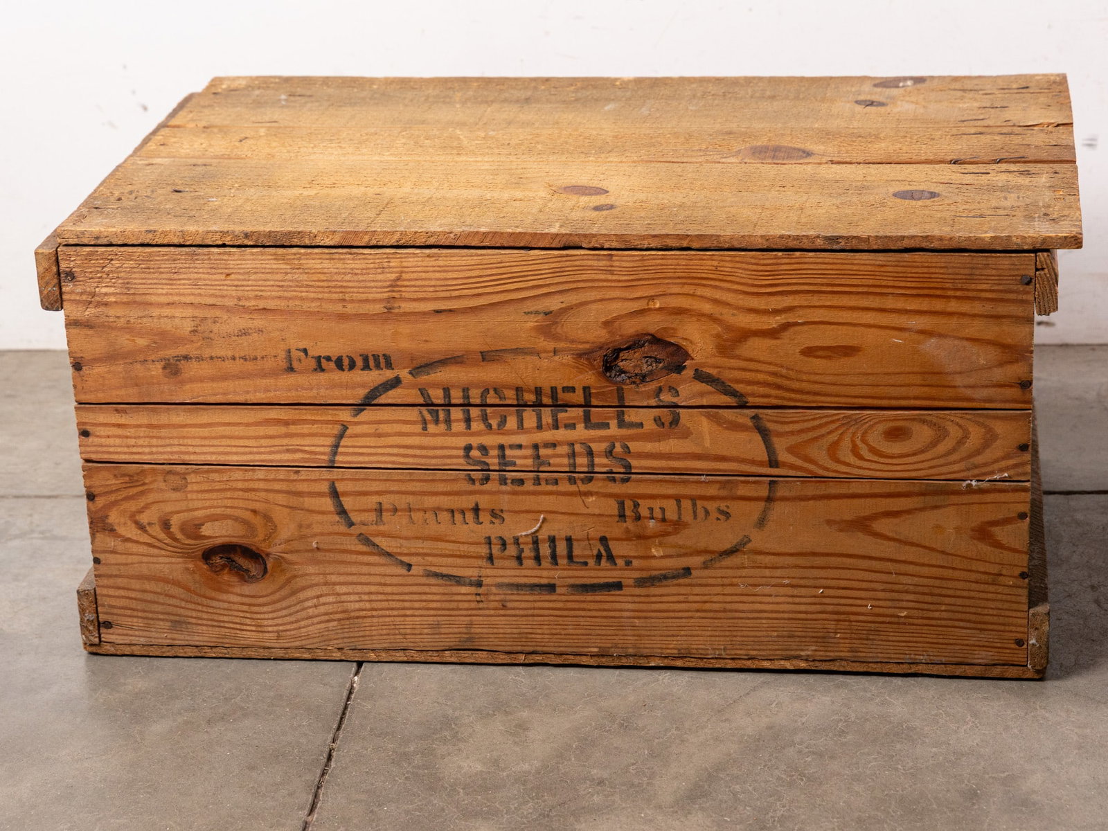 Two Vintage Wooden Advertising Crates - 2