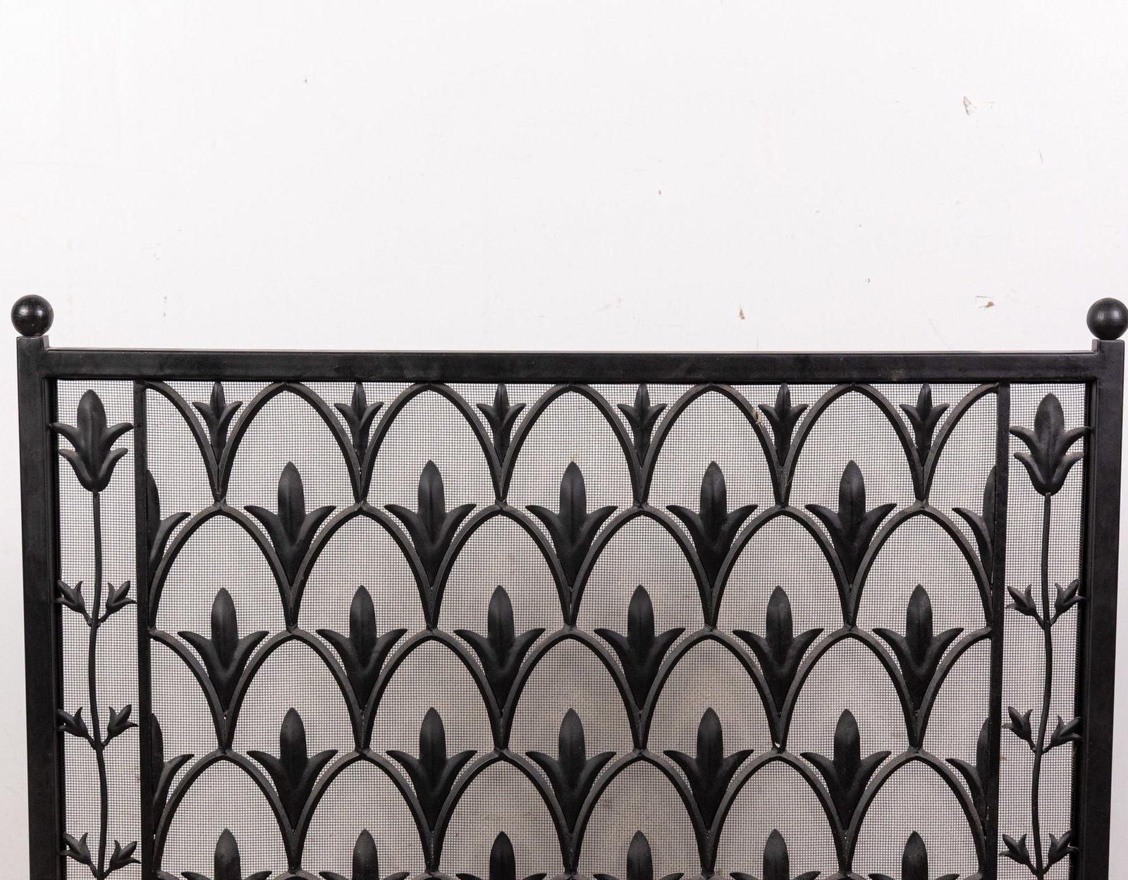 Contemporary Wrought Iron Fire Screen - 2