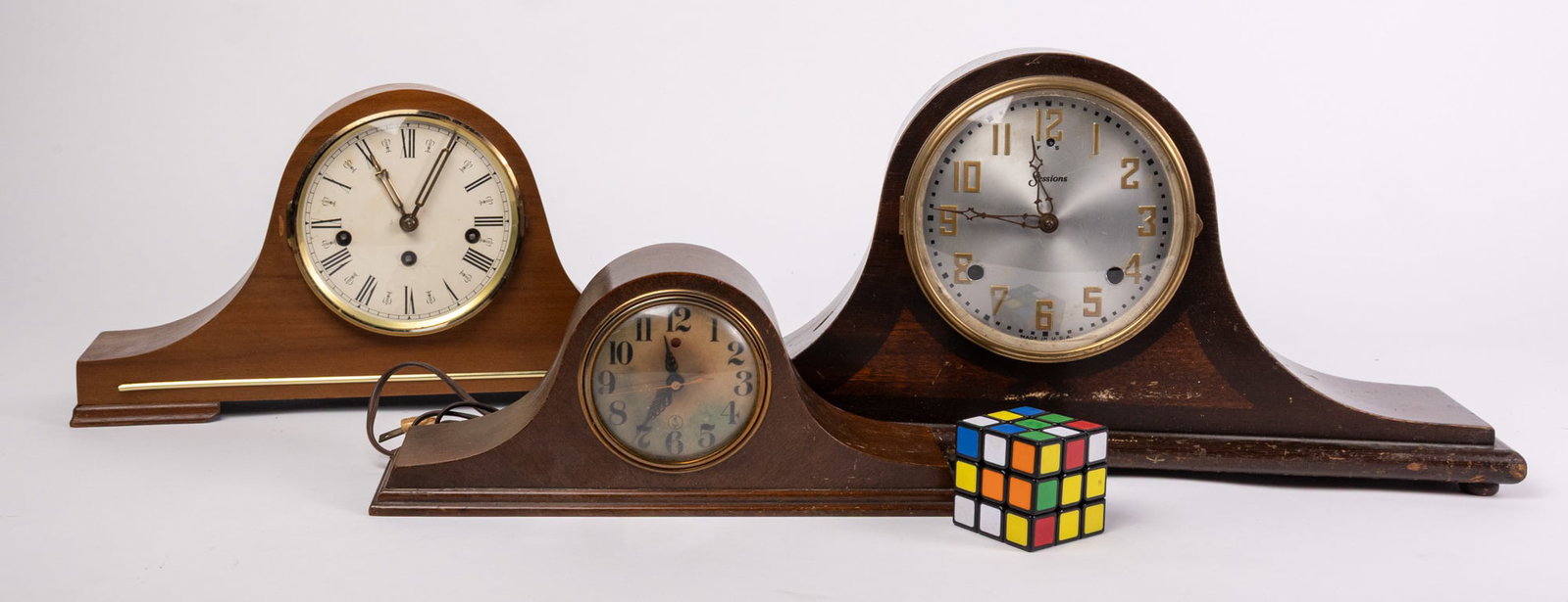 Three Vintage Mantel Clocks - 2