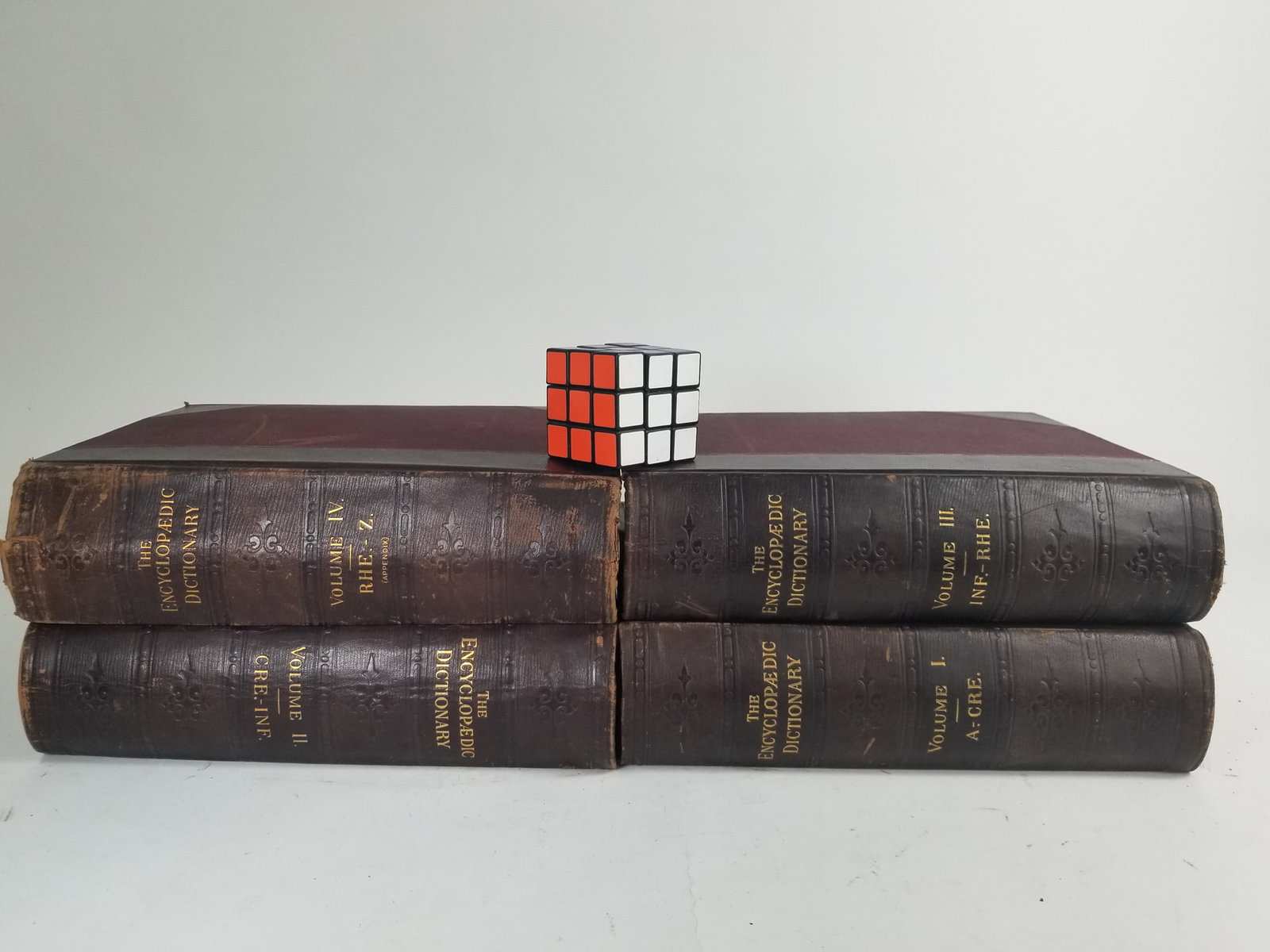 Four Volumes of 1896 Encyclopaedic Dictionary, Syndicate Publishing Co. - 2