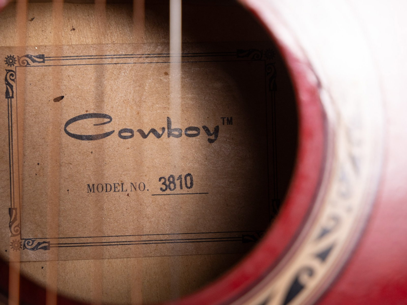 Cowboy Acoustic Guitar Model 3810 - 4