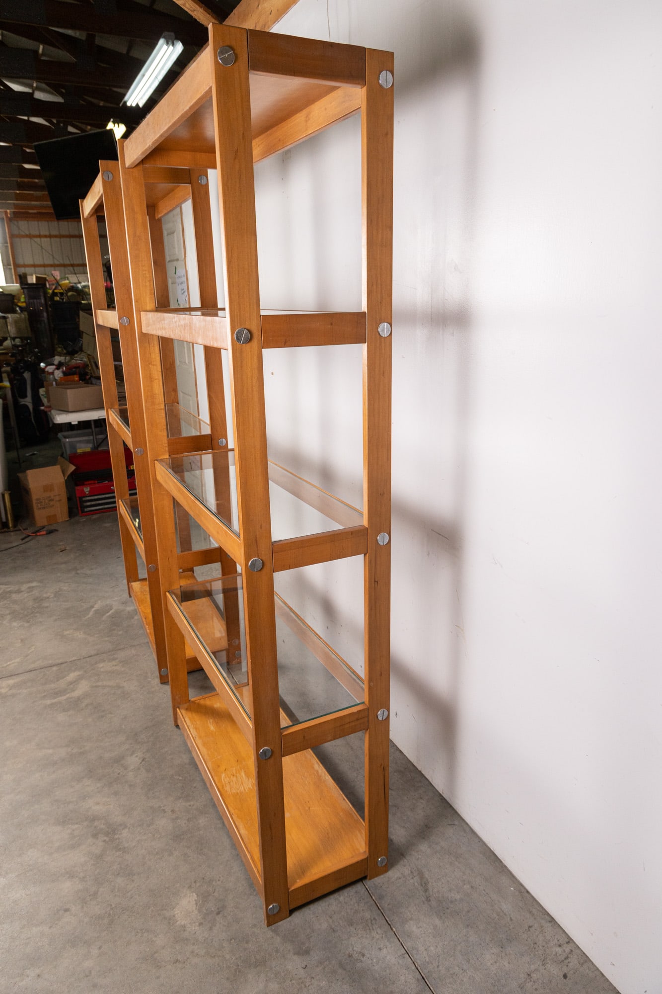 Pair of Modern Style Contemporary Bookcases - 4
