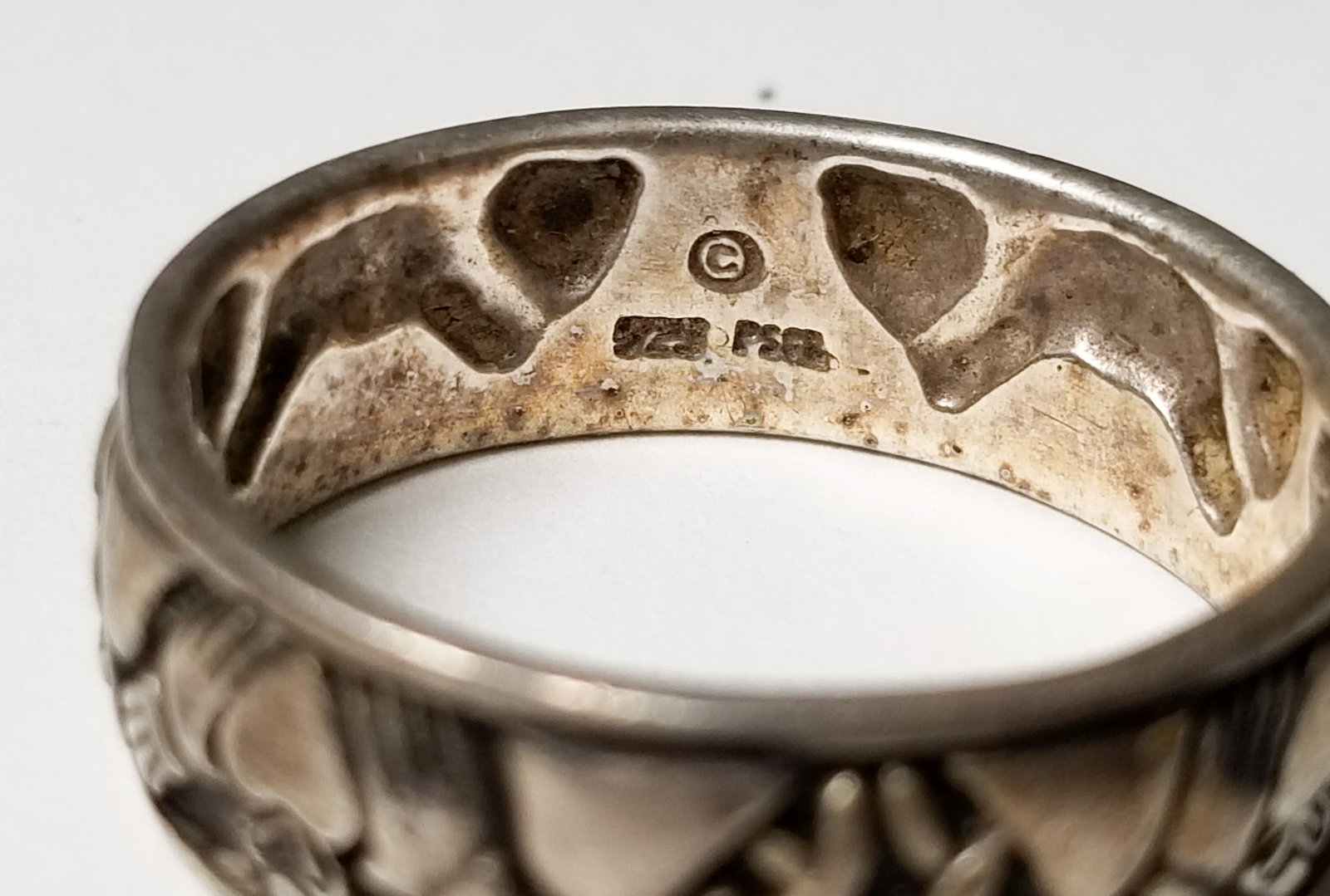 Silver Mens Rings Bracelet and Pendant - 2