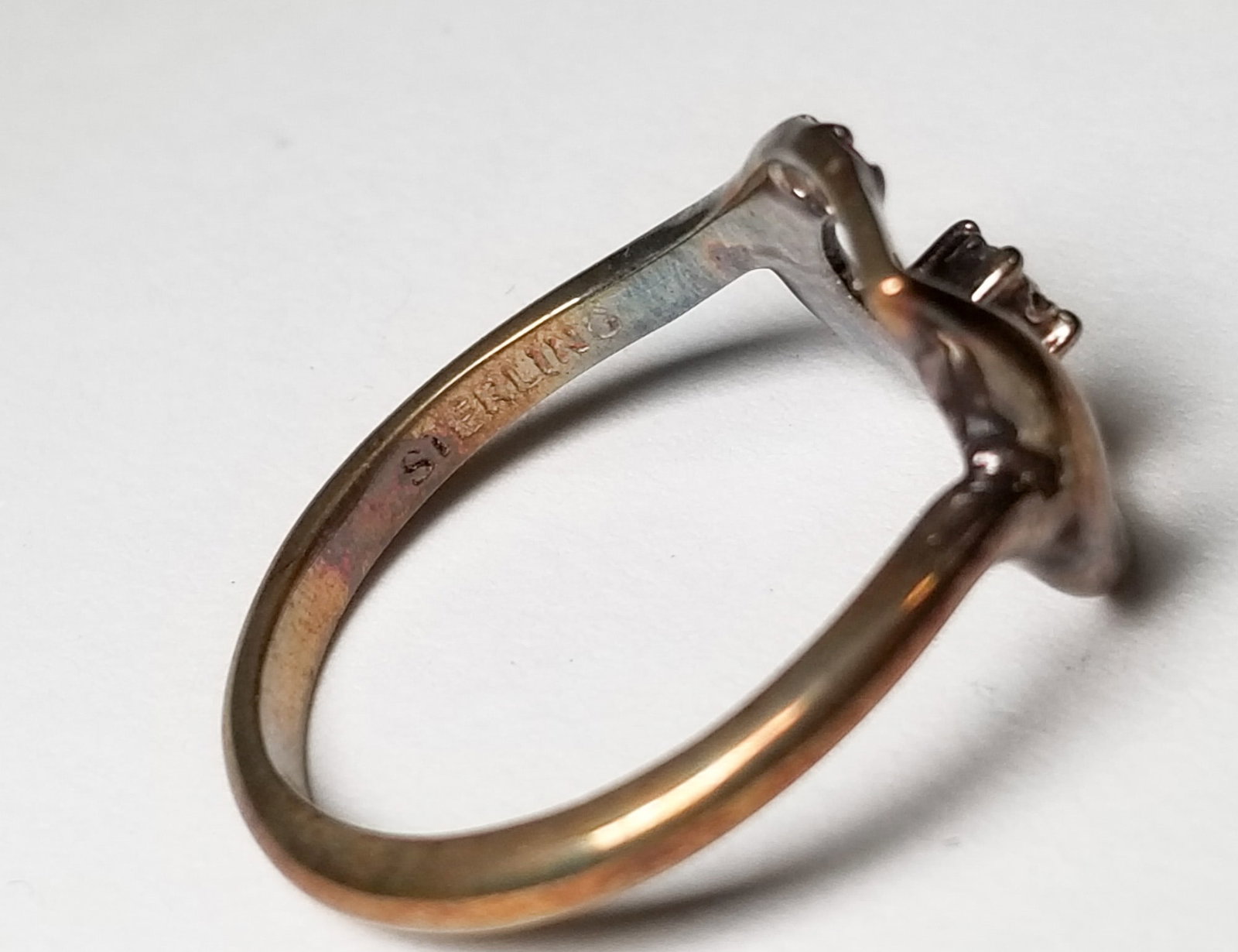 Five Lenox Open Heart RIngs and three assorted 925 Rings - 7