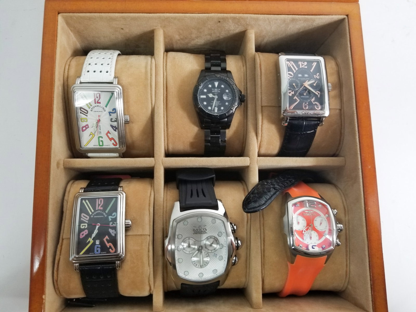 Eight Watches Ft Invicta, Stuhrling, and Guess - 2