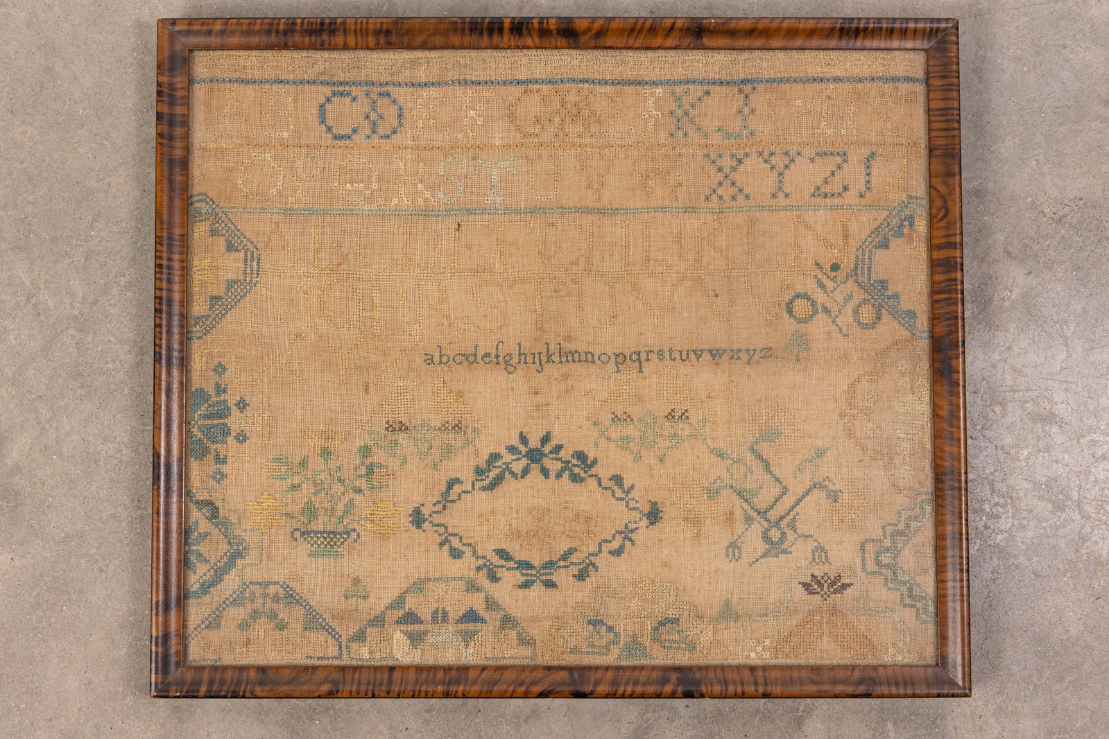 1835 Framed Band Sampler (1 of 4)