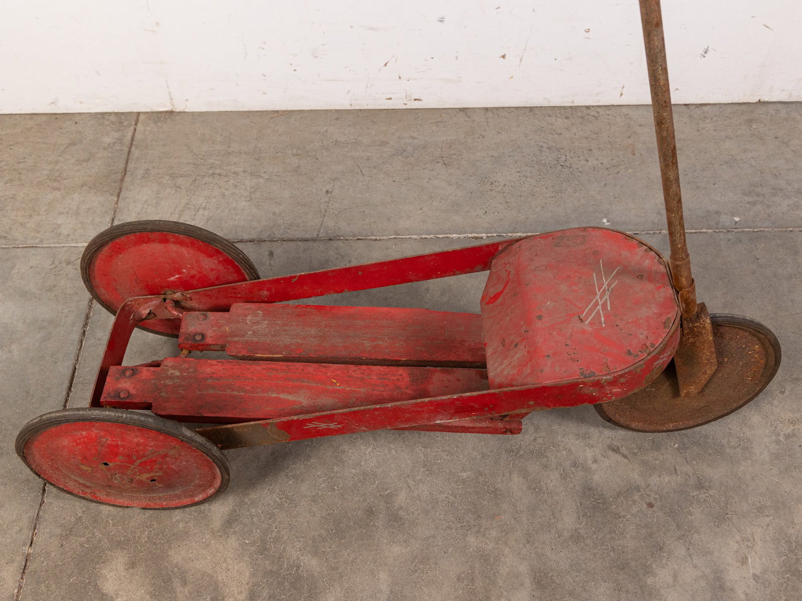RARE Vintage 3 Wheeled Scoot-O-Cycle Stand Up Hand Car - 2