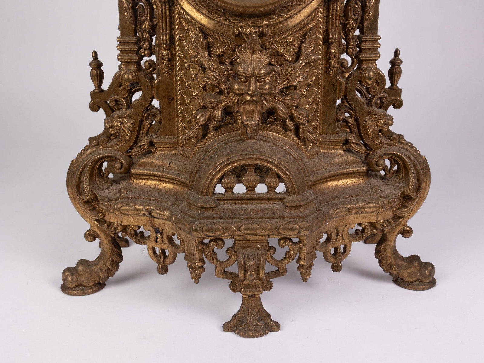 Franz Hermle Baroque Italian Brass Mantel Clock - 4