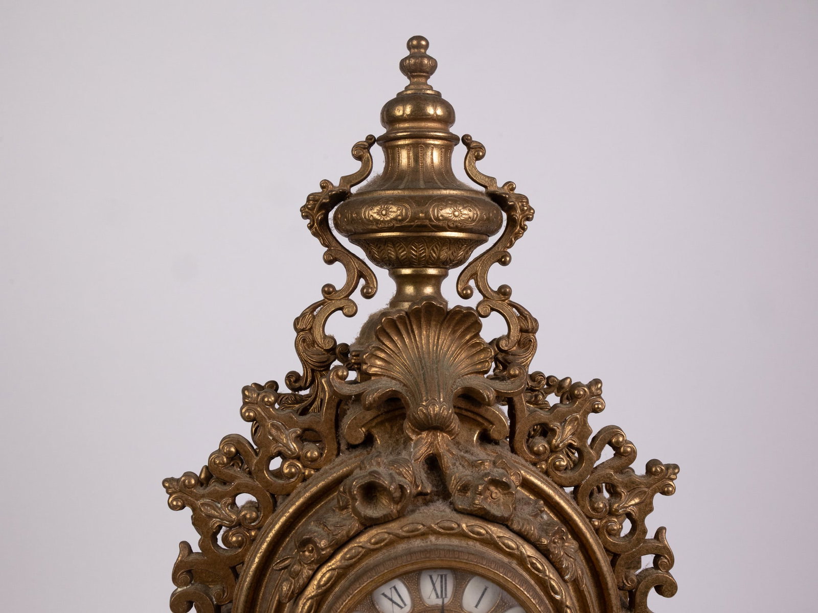 Franz Hermle Baroque Italian Brass Mantel Clock - 5