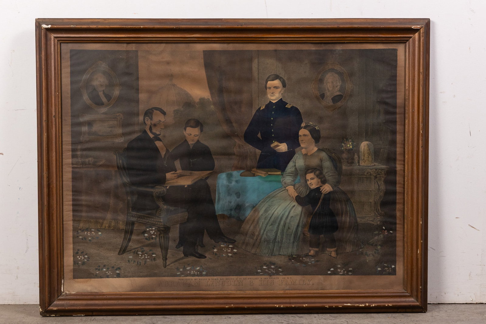 Kelly & Sons "Abraham Lincoln and his Family" Framed Etching: Kelly & Sons "Abraham Lincoln and his Family" Framed Etching Size 25" x 33" Literature Brooks Auction – Online Auction Terms & Conditions Contact: (856) 694-2960 | info@brooks.auction READ