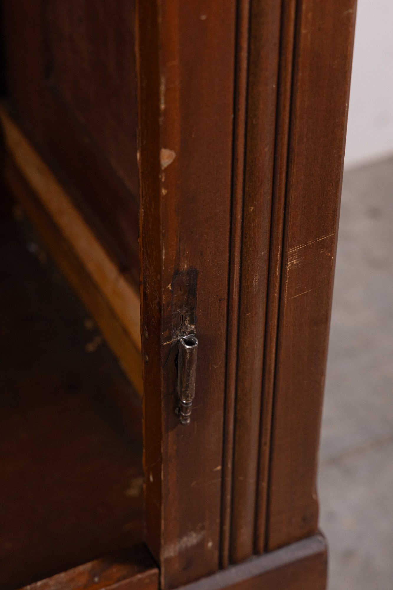 Antique Architectural Two-Door Mirrored Wardrobe - 6
