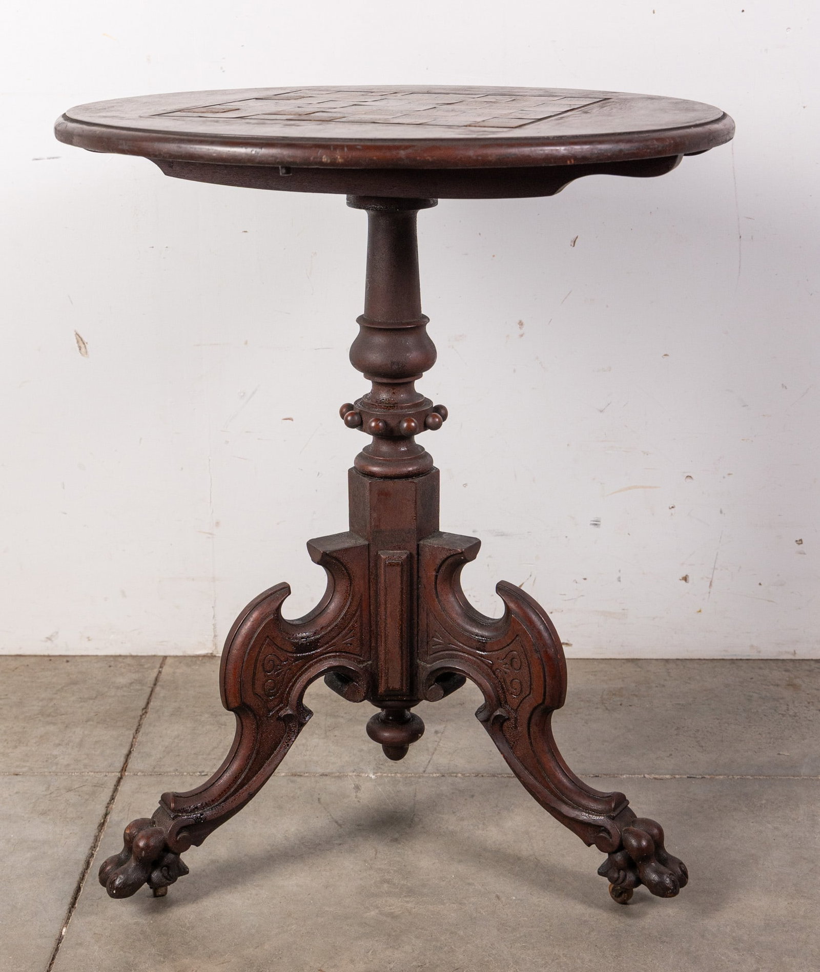 Antique Victorian Tilt Top Chess Table (1 of 8)