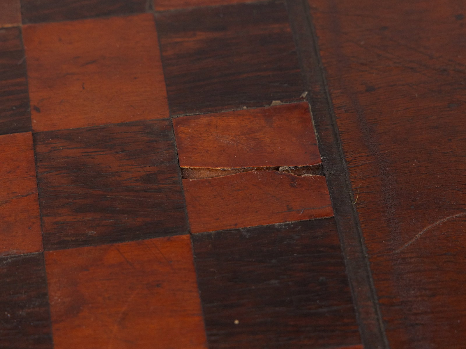 Antique Victorian Tilt Top Chess Table - 8