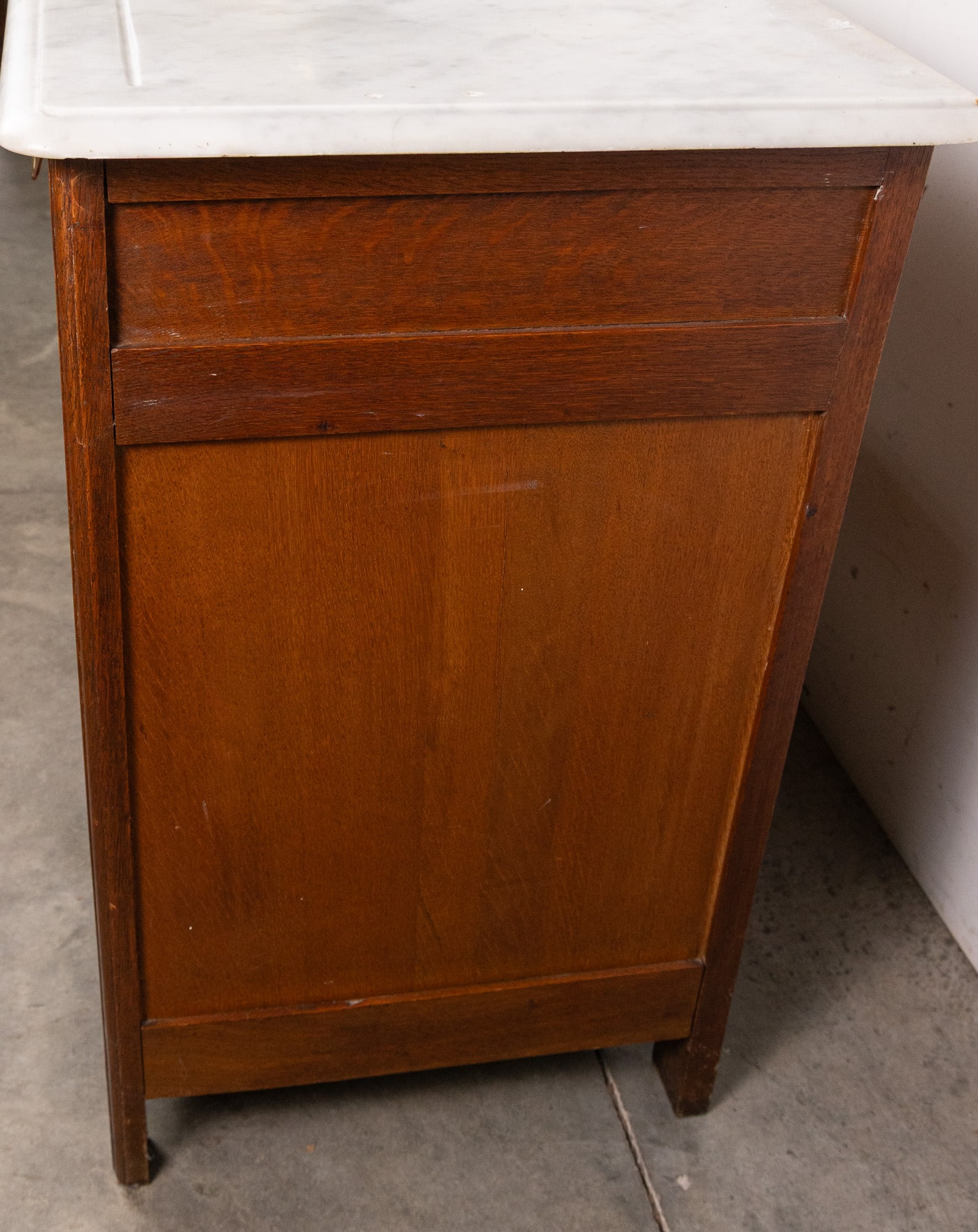 Antique Victorian Marble Top Cabinet - 3