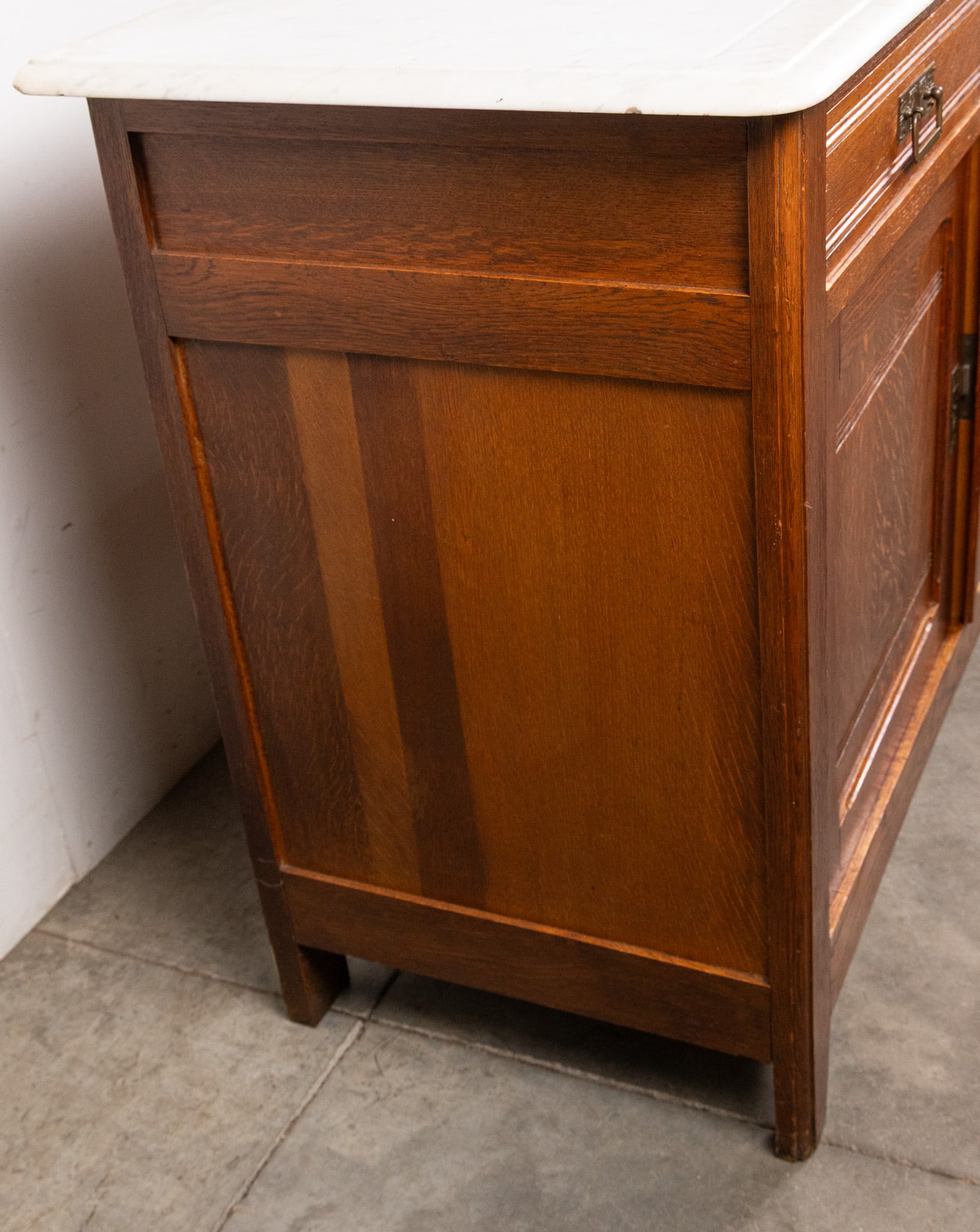 Antique Victorian Marble Top Cabinet - 4