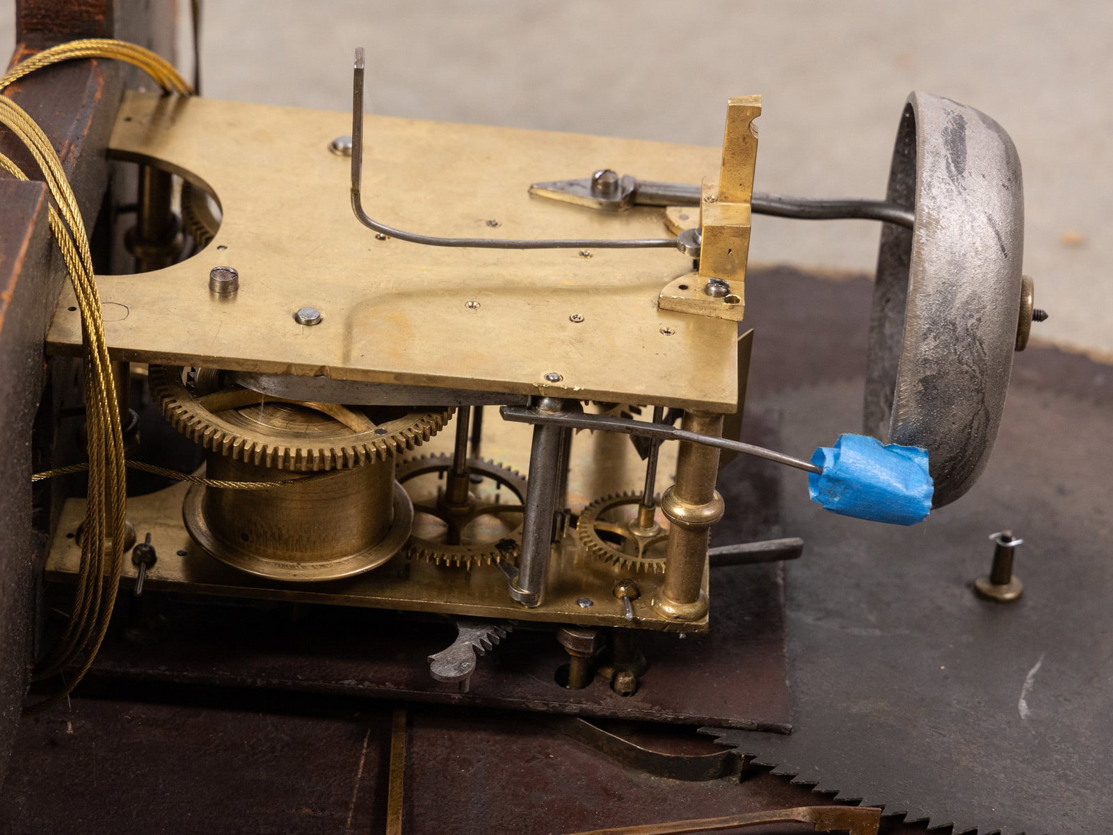 John Parke, Paterson, New Jersey Early 19th Century Clock Movement - 5
