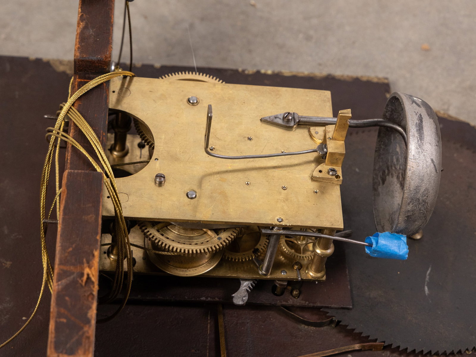 John Parke, Paterson, New Jersey Early 19th Century Clock Movement - 6