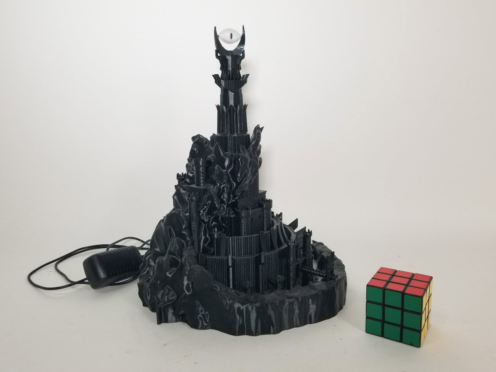3D Printed LOTR Eye of Sauron Lighted Model - 2