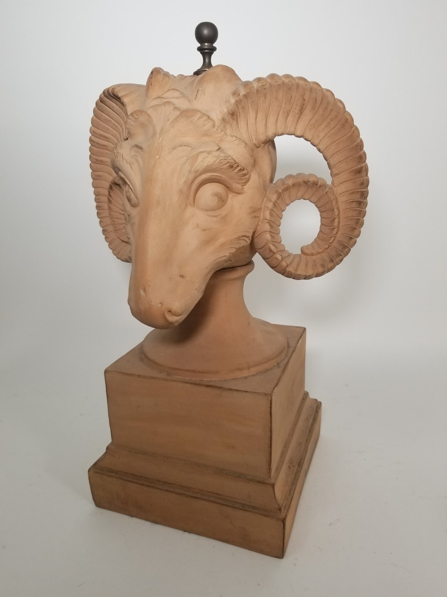 Terracotta Rams Head Sculpture: Terracotta Rams Head Sculpture Size 22" H Literature Brooks Auction – Online Auction Terms & Conditions Contact: (856) 694-2960 | info@brooks.auction READ BEFORE YOU BID: We want you to feel