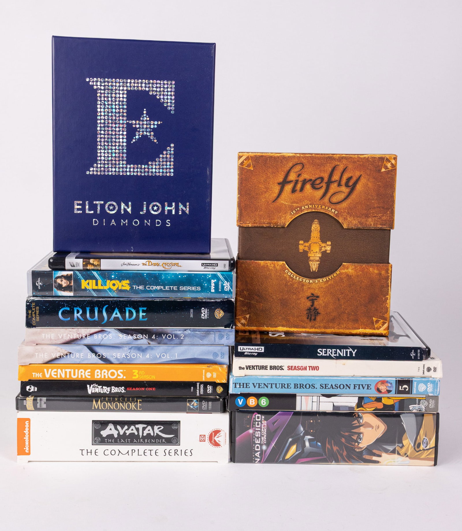 Assortment of DVDs: Avatar - The Venture Bros - Nadesico - and more Size 7" x 12" x 12" Literature Brooks Auction – Online Auction Terms & Conditions Contact: (856) 694-2960 | info@brooks.auction READ BEFORE YOU