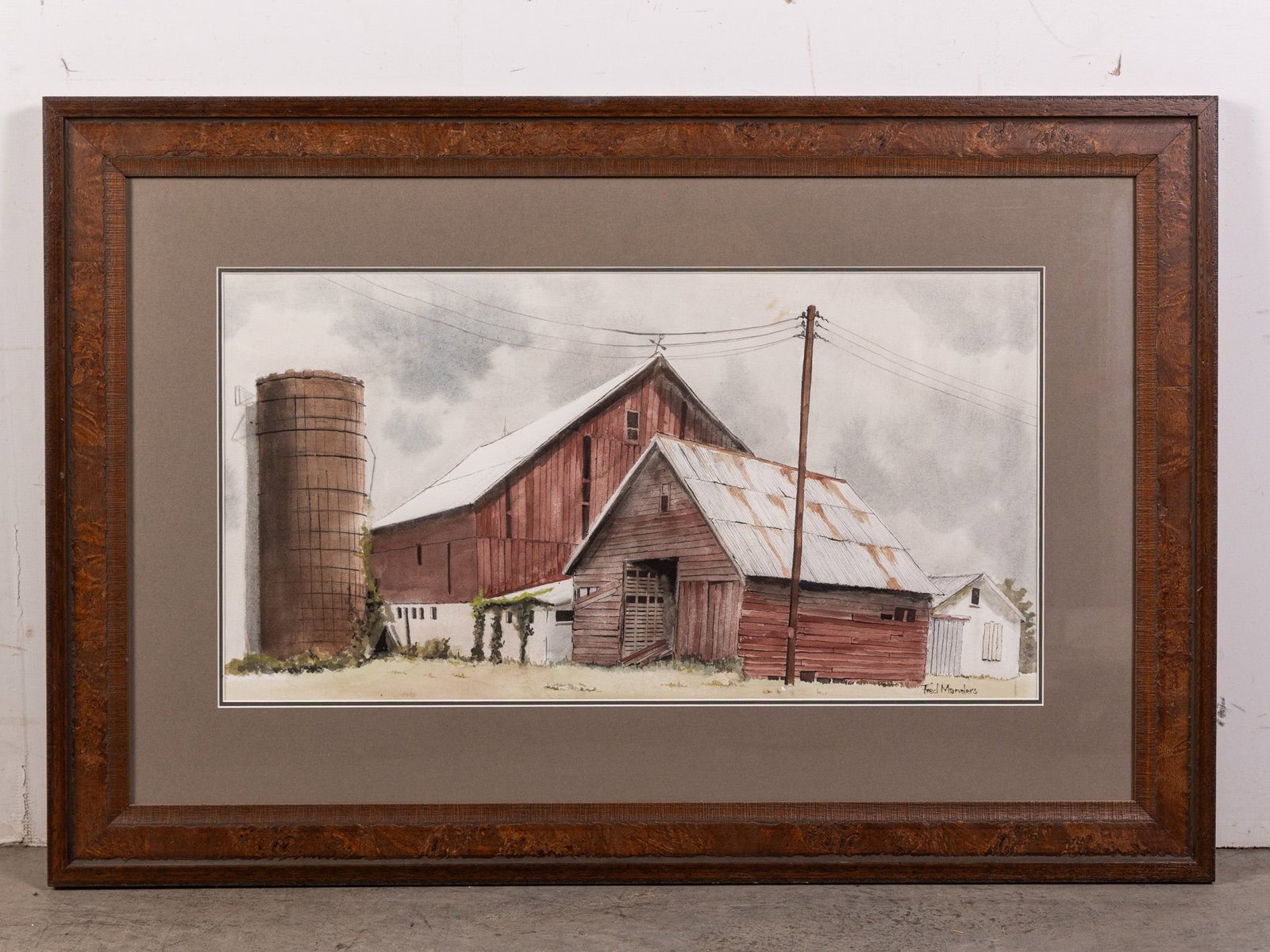 Fred Manders (American, 20th Century) Original Watercolor Hand Signed: Fred Manders (American, 20th Century) Original Watercolor Hand Signed Size 26.5" x 39.5" Literature Brooks Auction – Online Auction Terms & Conditions Contact: (856) 694-2960 | info@brooks.auct