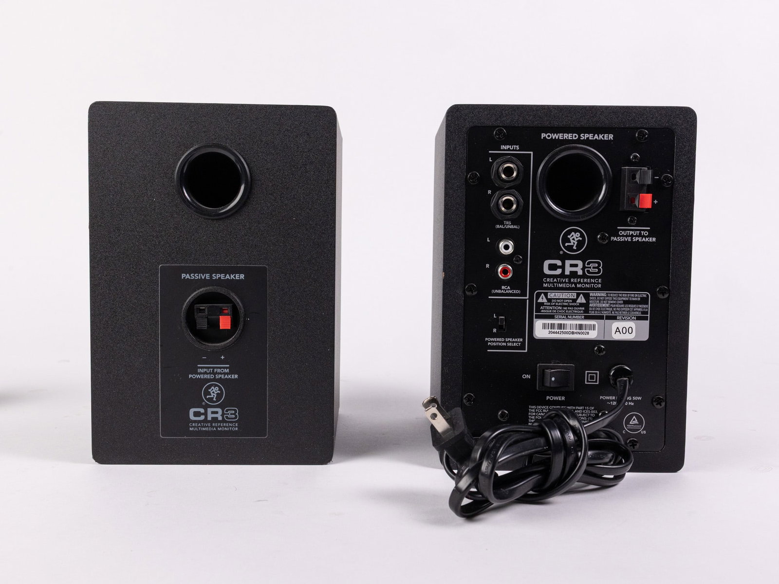 Pair of Mackie CR3 Creative Reference Multimedia Monitor Speakers - 3