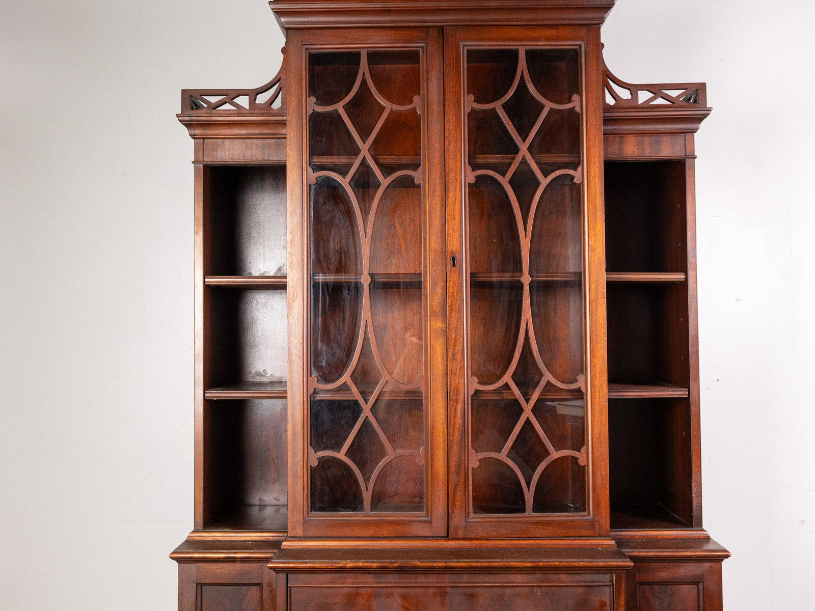 Vintage Breakfront China Cabinet - 2